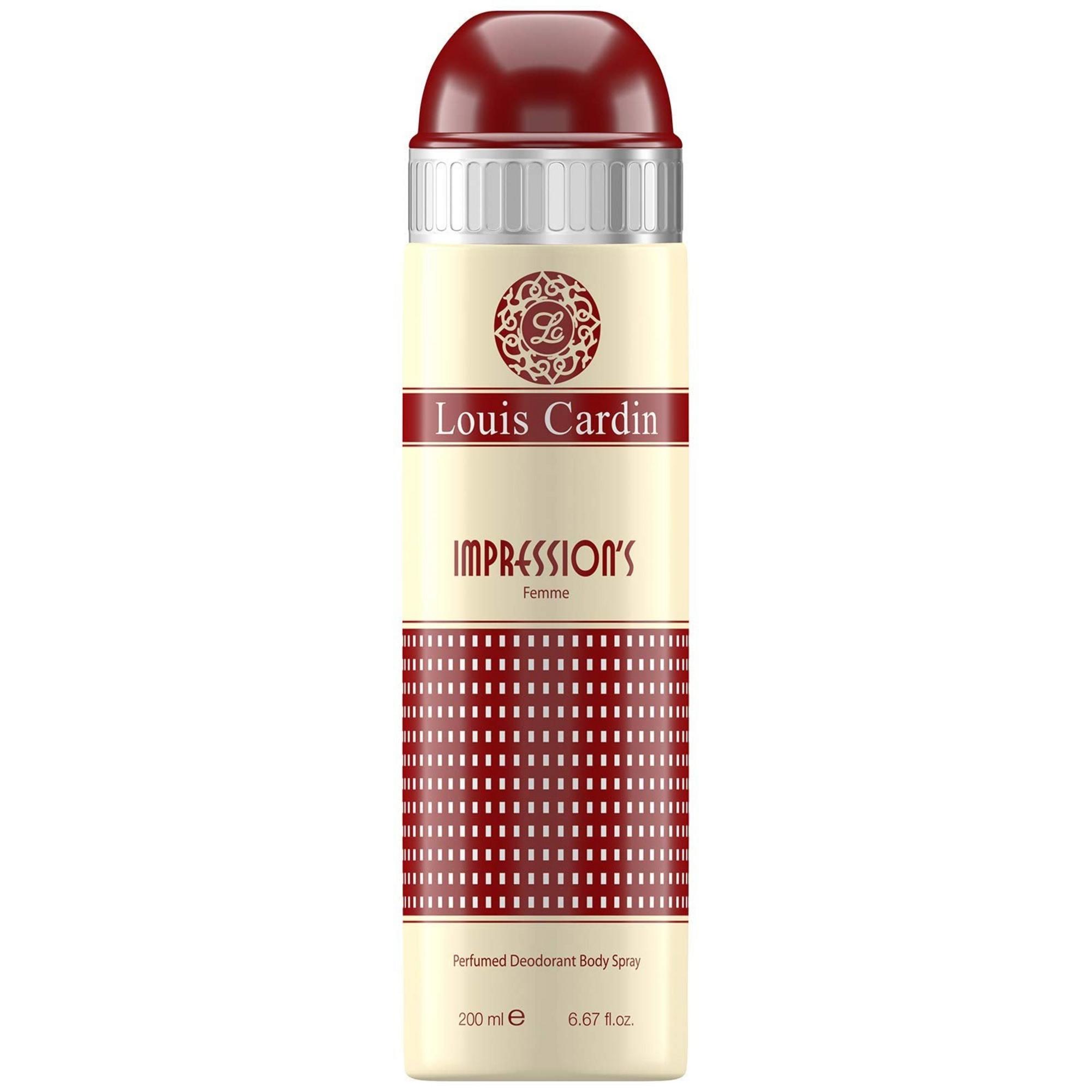 08039922200199951-0-68efdeca99b54 Louis Cardin, Impression’s, Deodorant Spray, For Women, 200 ml – Image 1