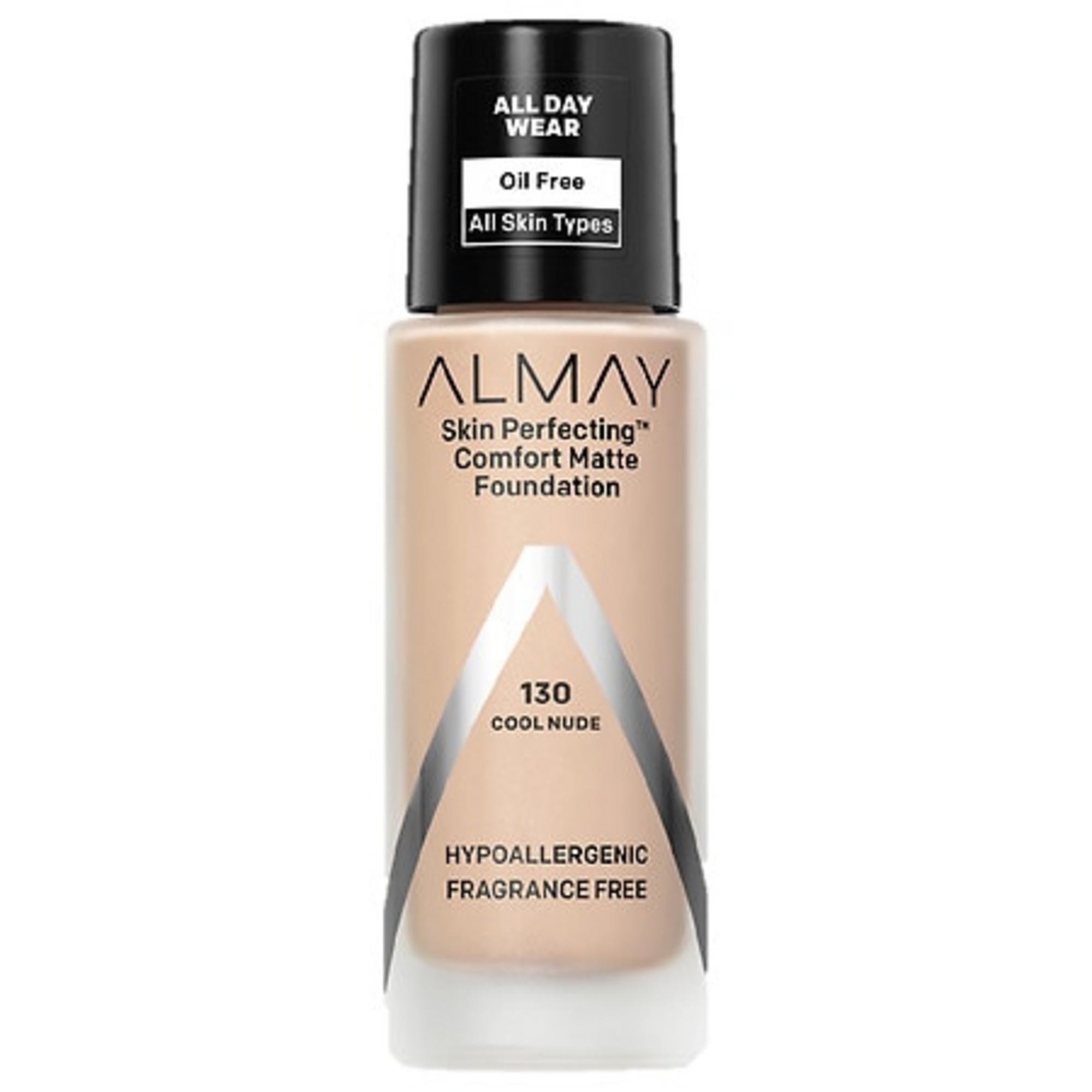 309970091705-2-68e2300e830dd Almay, Skin Perfecting Comfort, Liquid Foundation, 130, Cool Nude, 30 ml – Image 1