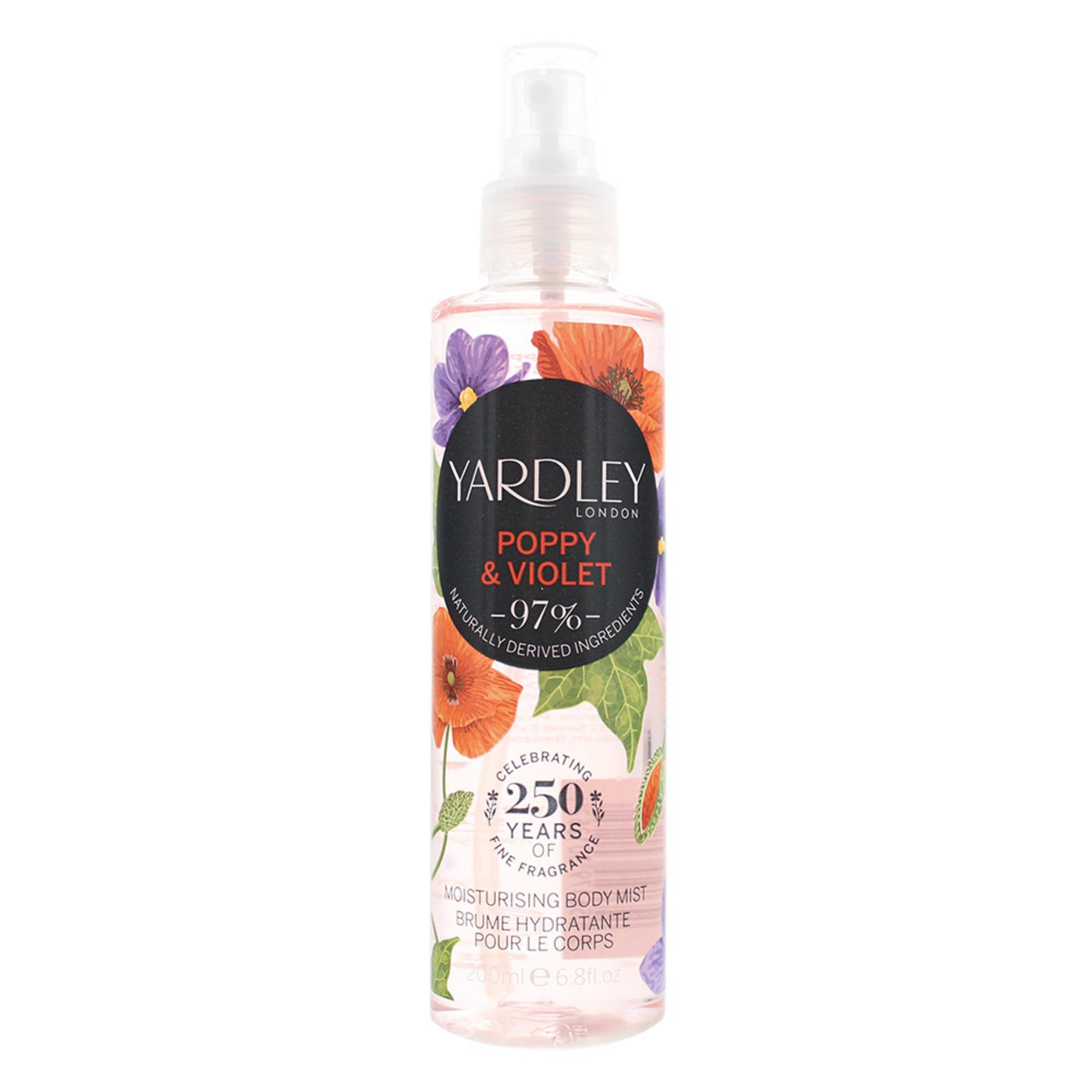 10022064-001 Yardley, Poppy and Violet, Scented Spray, For Women, 200 ml – Image 1