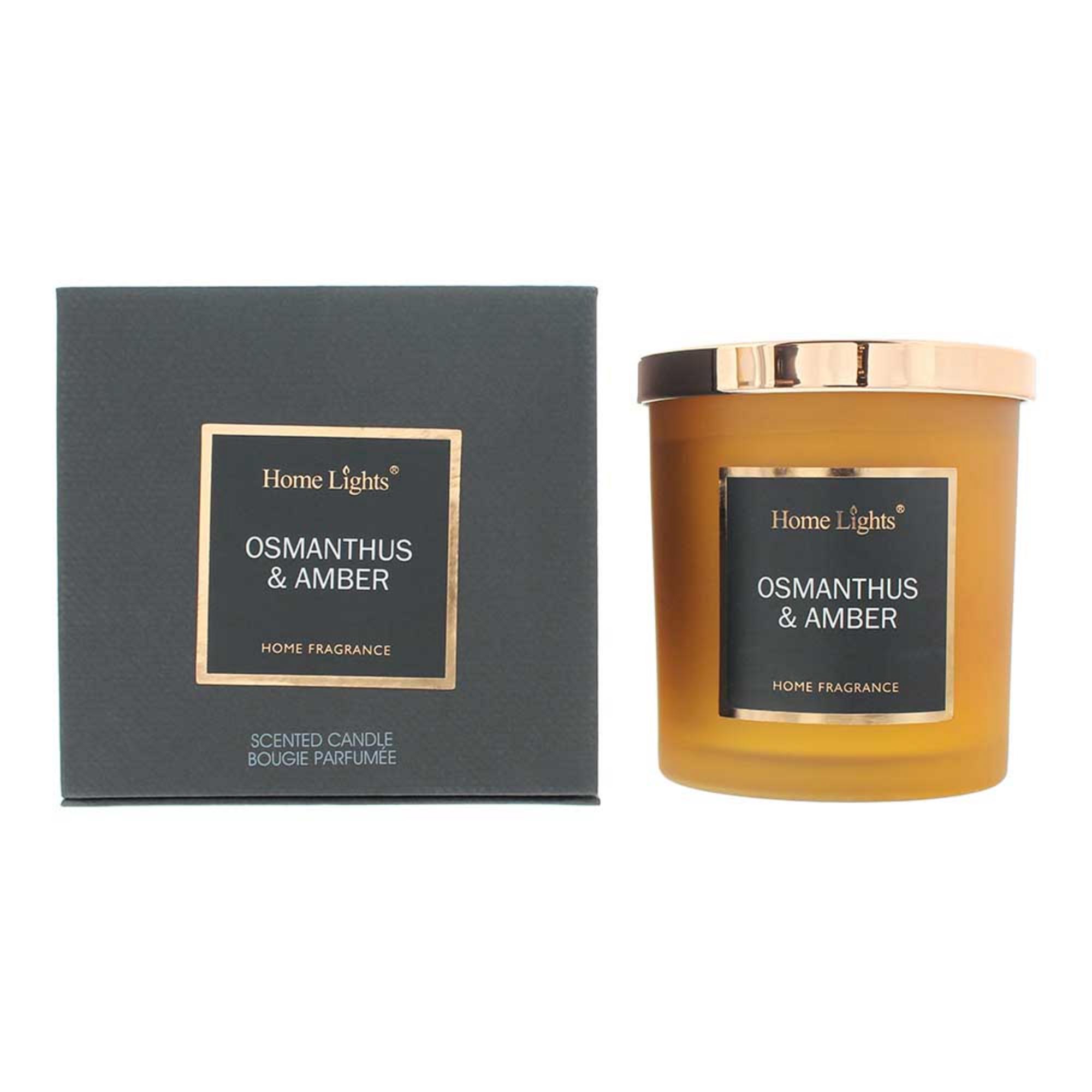 10054240-00101 Home Lights, Osmanthus & Amber, Scented Candle, 215 g – Image 1