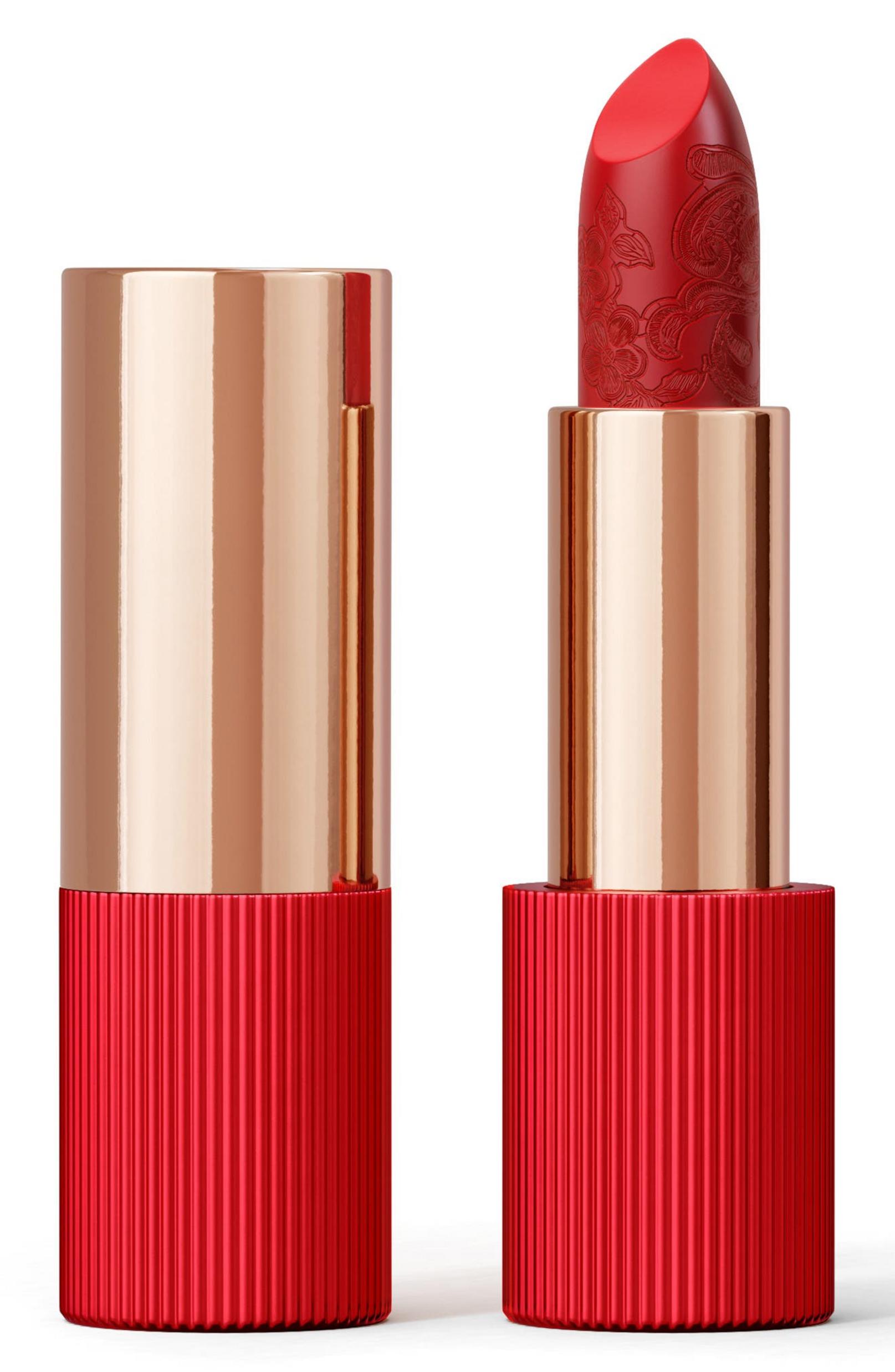 5060784160883-2-690b0fbf50c41 La Perla — Matte Silk — Matte Silk — rouge à lèvres crème — 105 — Poppy Red — 3,5 g – Image 1