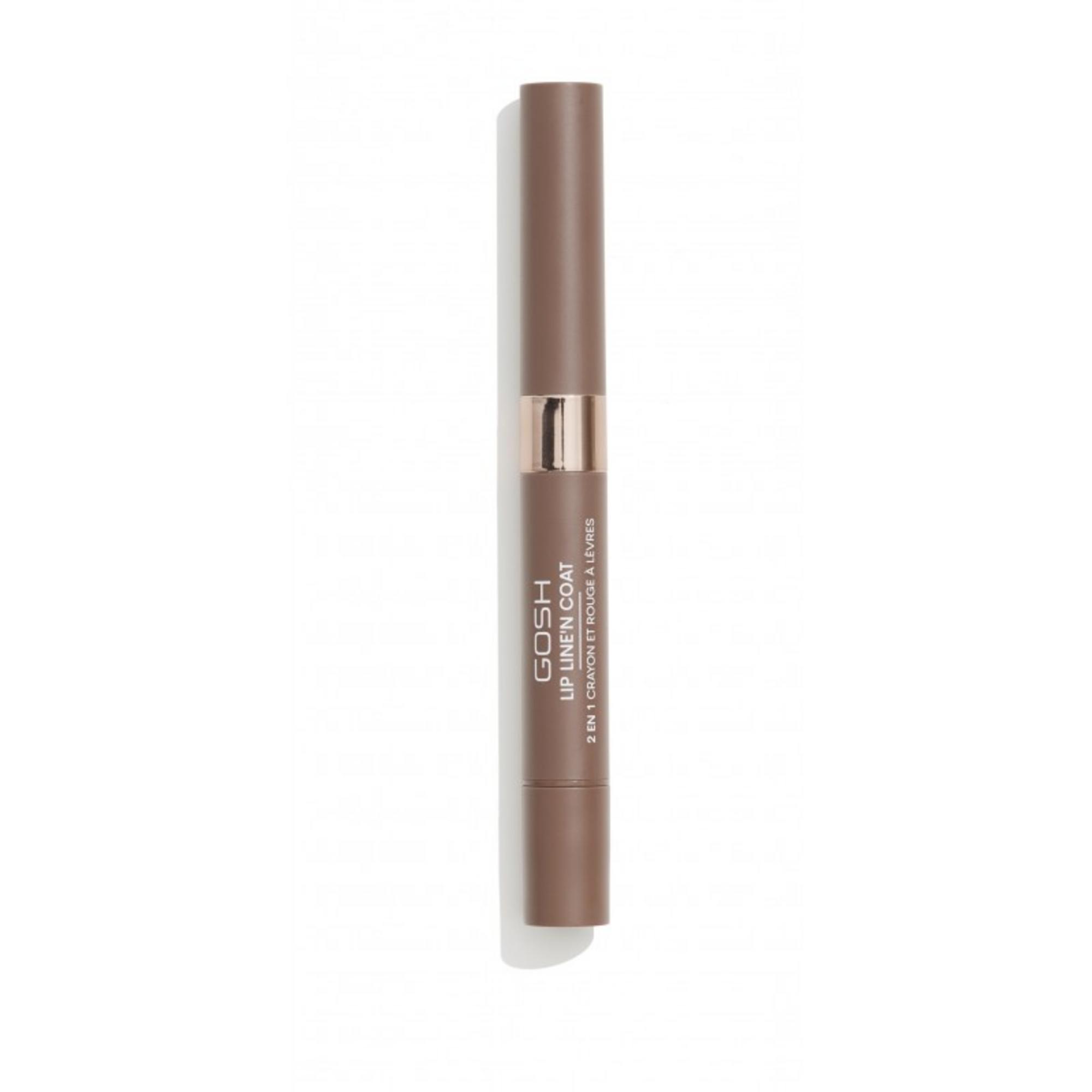 5711914191238-0-68fb11345d0b3 Gosh, Line'n Coat, Lip Liner & Lip Coat 2-In-1, 005, Brown Sugar, 2 ml – Image 1