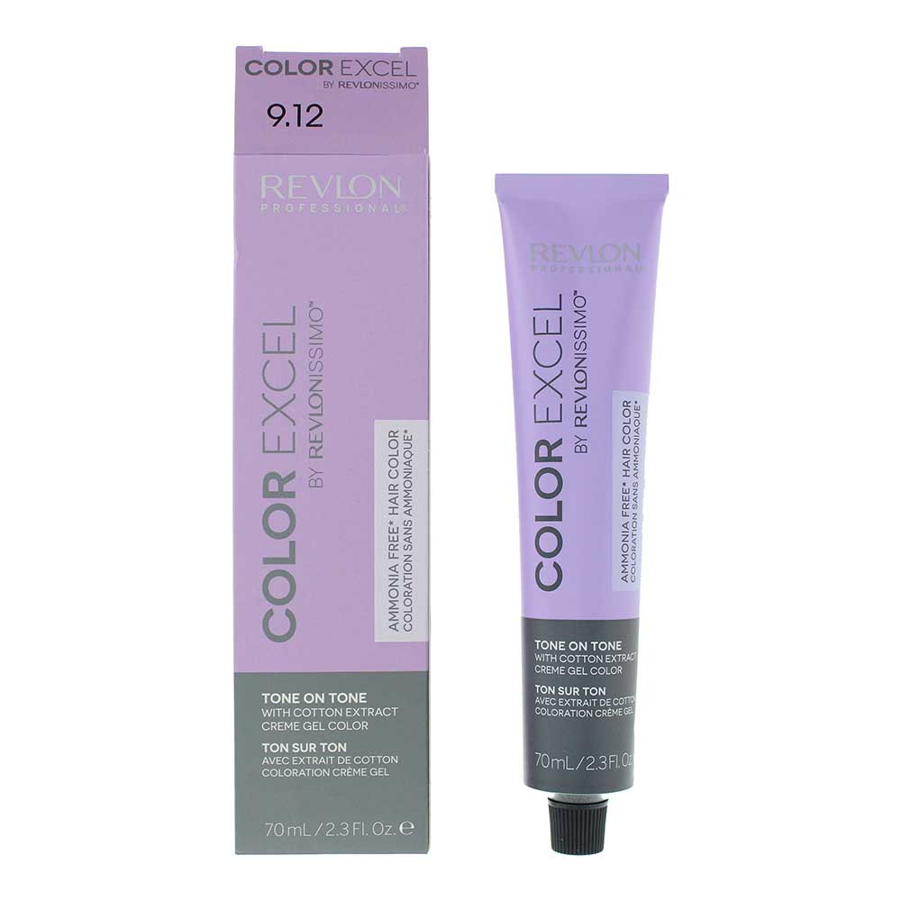 10053705-00101 Revlon, Color Excel, Semi-Permanent Hair Dye, 9.12 Very Light Ash Iridescent Blonde, 70 ml – Image 1