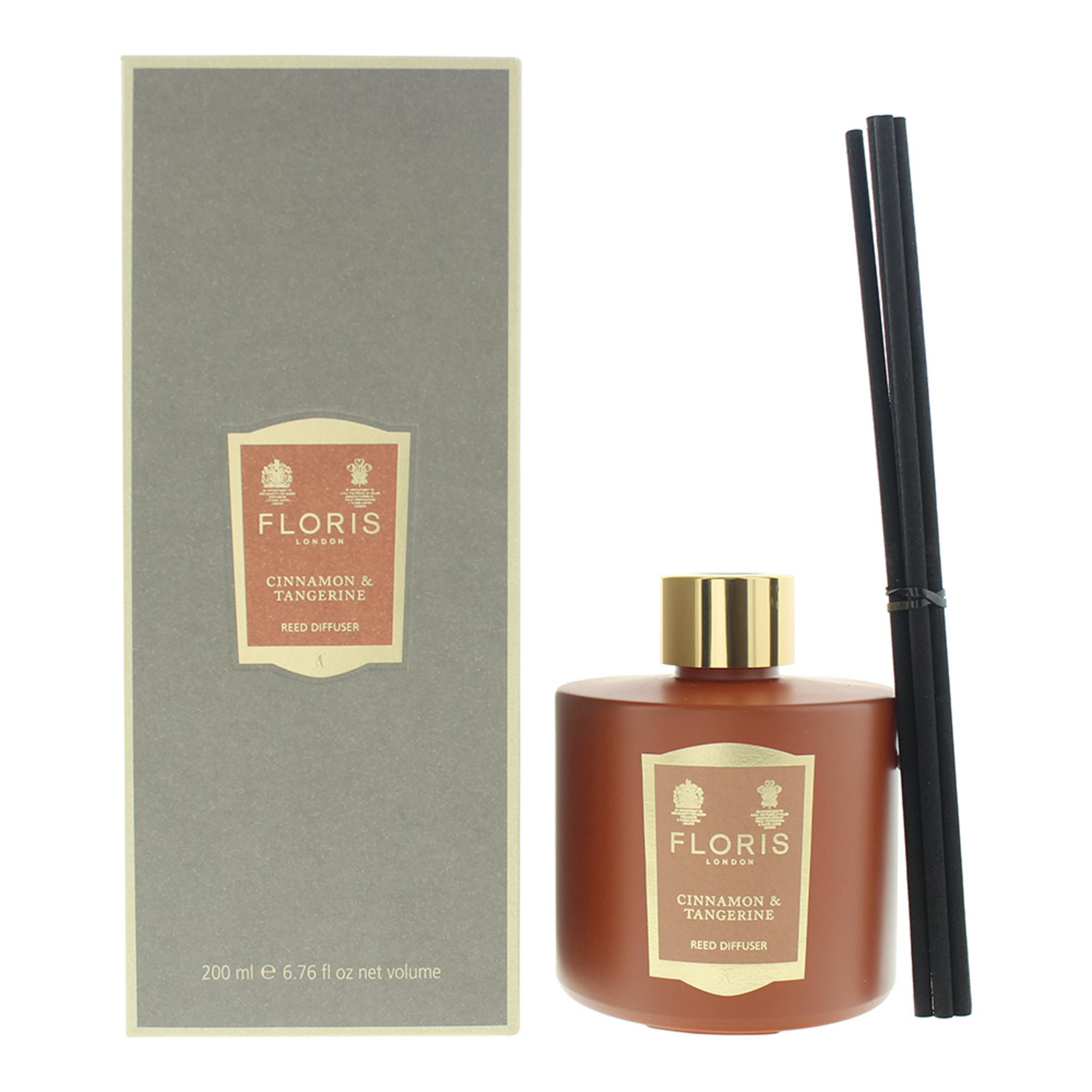 10050281-00101 Floris Of London, Cinnamon & Tangerine, Reed, Aroma Reed Diffuser, Brown, 200 ml – Image 1