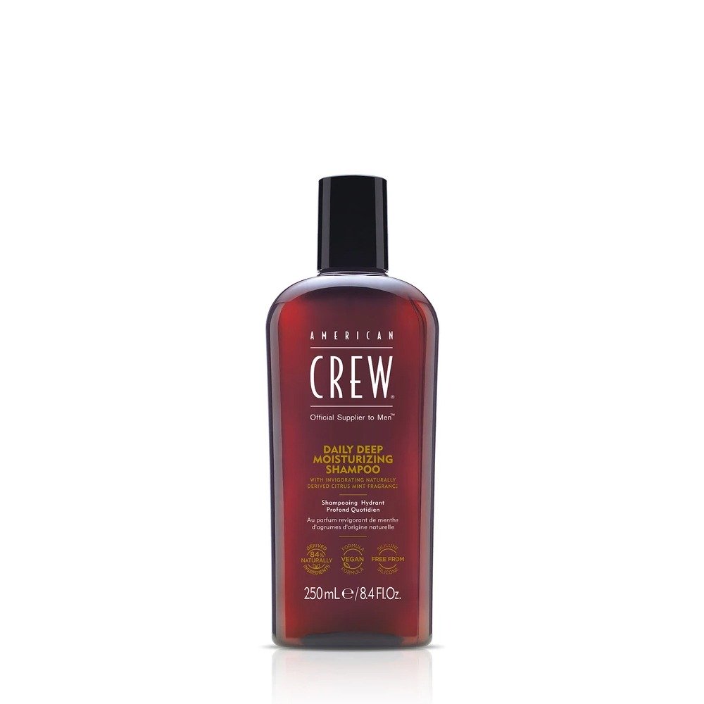 american-crew-daily-deep-moisturizing-vegan-silicone-free-hair-shampoo-for-hydration-250-ml-0-738678001370-1669293660 American Crew, Daily Deep Moisturizing, Vegan, Hair Shampoo, For Nourishing, 250 ml – Image 1