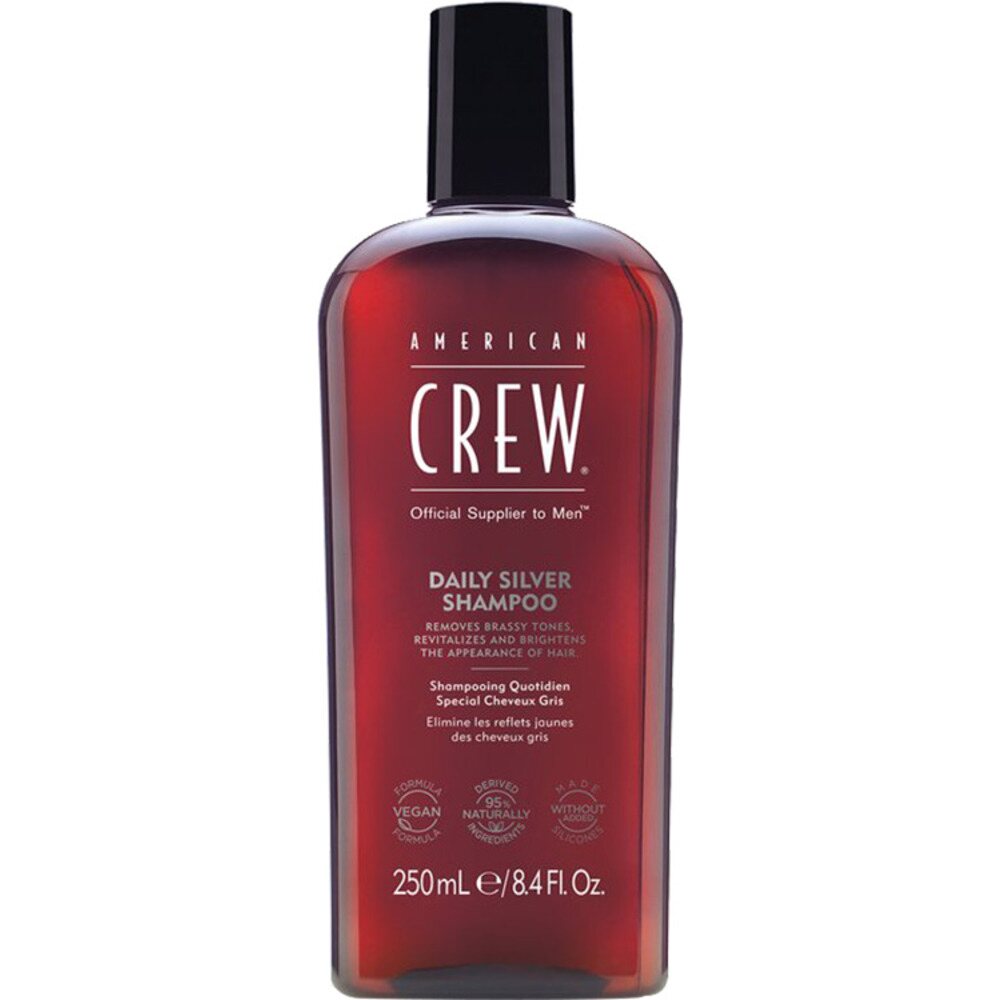 american-crew-daily-silver-silicone-free-hair-shampoo-for-colour-protection-250-ml-1681743589 American Crew, Daily Silver, Paraben-Free, Hair Shampoo, For Colour Protection, 250 ml – Image 1