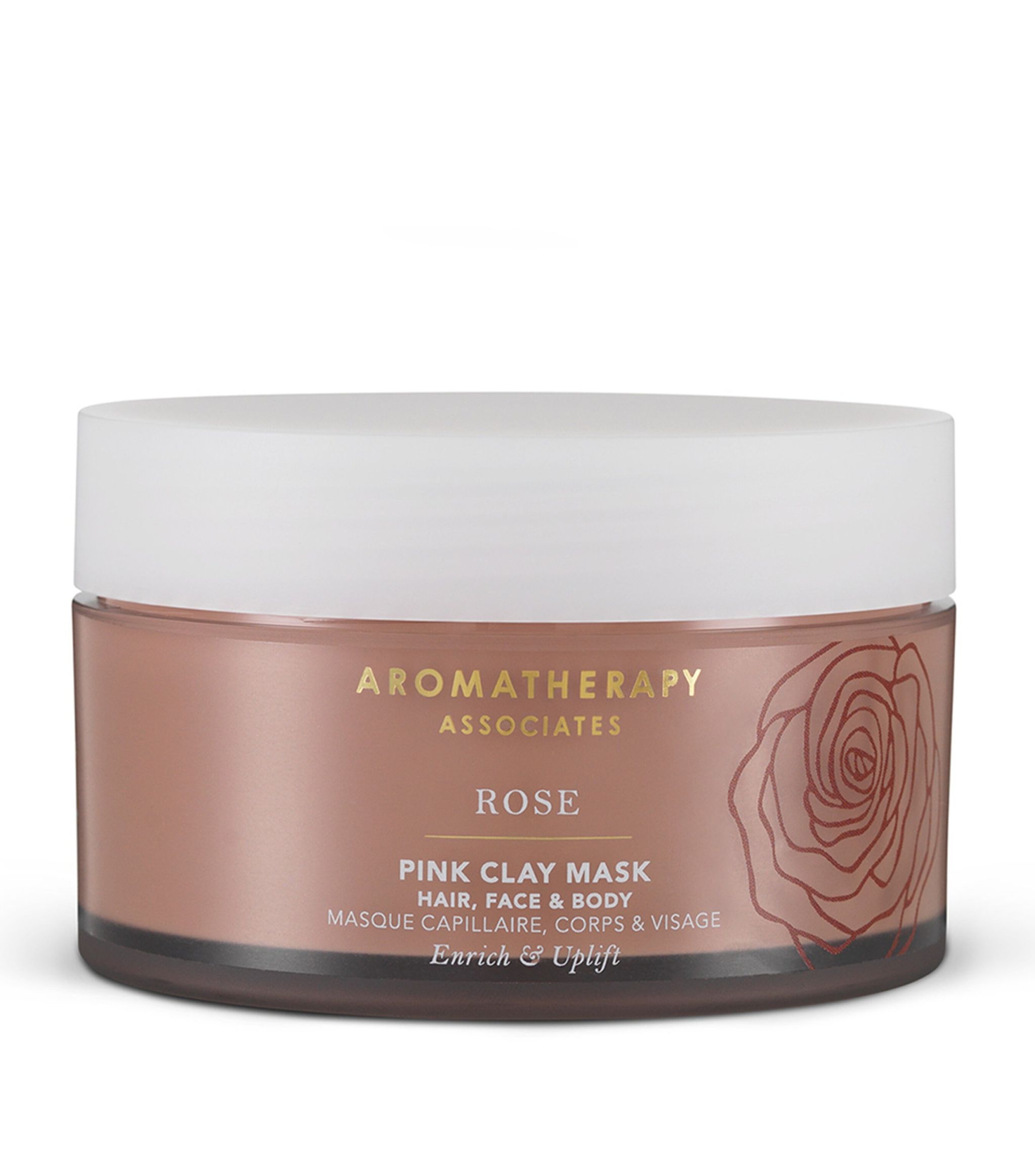 aromatherapy-associates-rose-pink-clay-mask-200-ml-1673252864-1 Aromatherapy Associates, Rose, Essential Oils, Eliminates Impurities, Clay Mask, 200 ml – Image 1