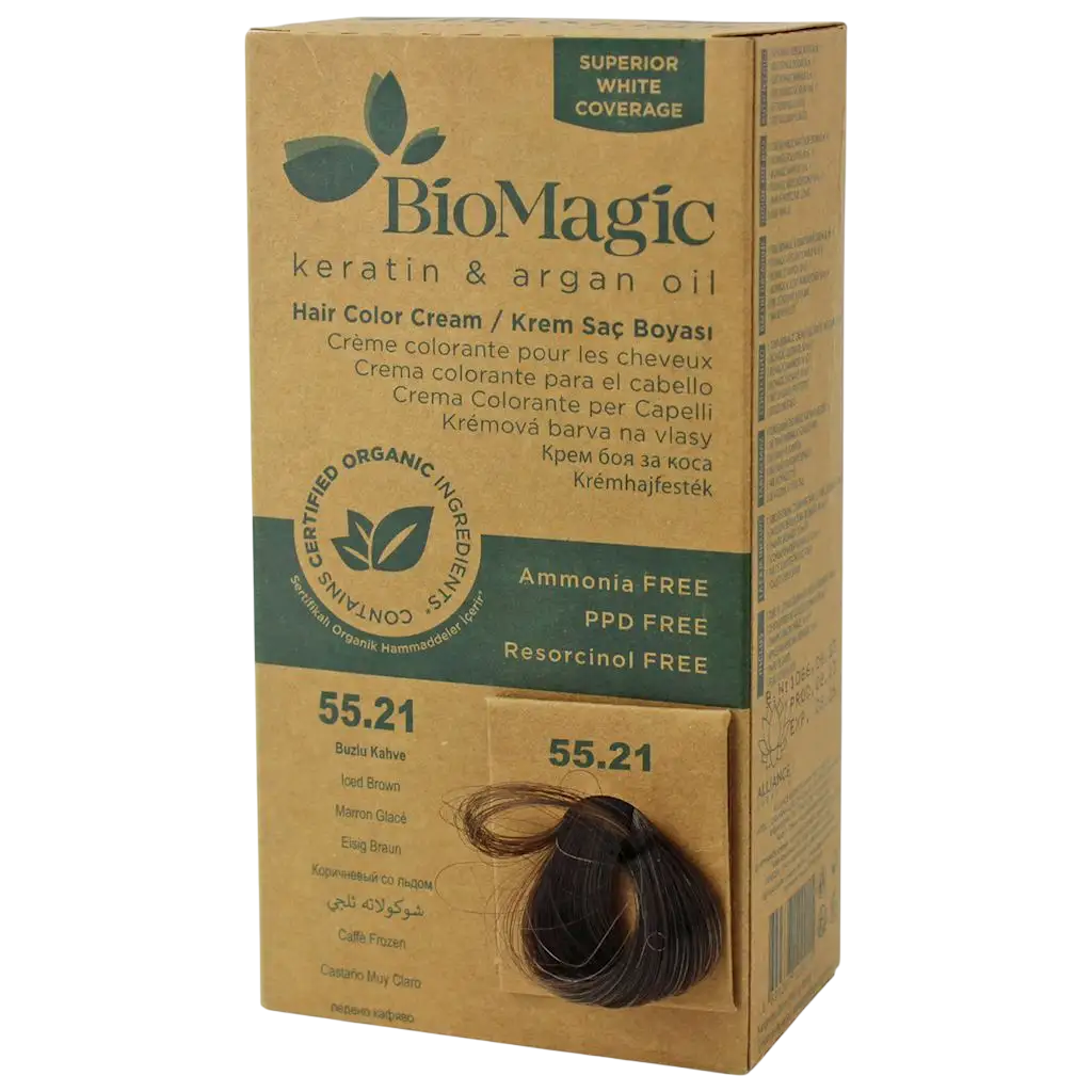 biomagic-biomagic-keratin-argan-oil-permanent-hair-dye-55-21-250-ml-1763553215 Biomagic, Biomagic, Keratin & Argan Oil, Permanent Hair Dye, 55.21 , 250 ml *Tester – Image 1