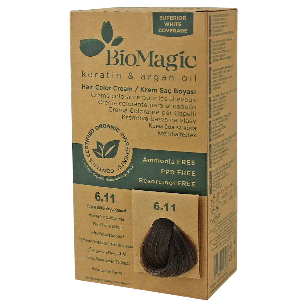 biomagic-biomagic-keratin-argan-oil-permanent-hair-dye-6-11-250-ml-1763553405 Biomagic, Biomagic, Keratin & Argan Oil, Permanent Hair Dye, 6.11 , 250 ml *Tester – Image 1