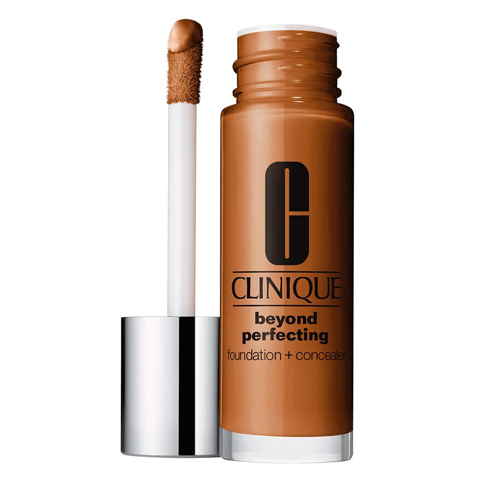 clinique-beyond-perfecting-matte-finish-liquid-concealer-cn-28-clove-tester-10-ml-1669728926 Clinique, Beyond Perfecting, Fragrance Free, Matte Finish, Liquid Foundation & Concealer 2-In-1, CN 28, Clove, 30 ml *Tester – Image 1