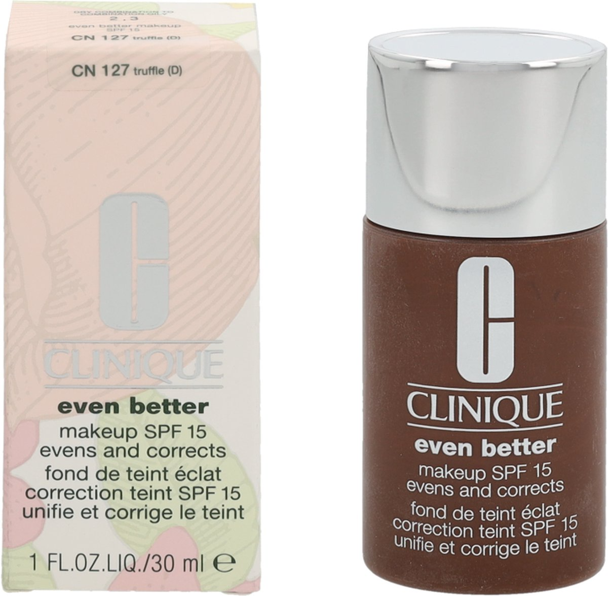 clinique-even-better-paraben-free-hydrating-liquid-foundation-cn-127-trufle-spf-15-30-ml-1670851209 Clinique – Even Better Clinical – Fond de teint sérum SPF 20 – CN 127 Truffle – 30 ml – Image 1