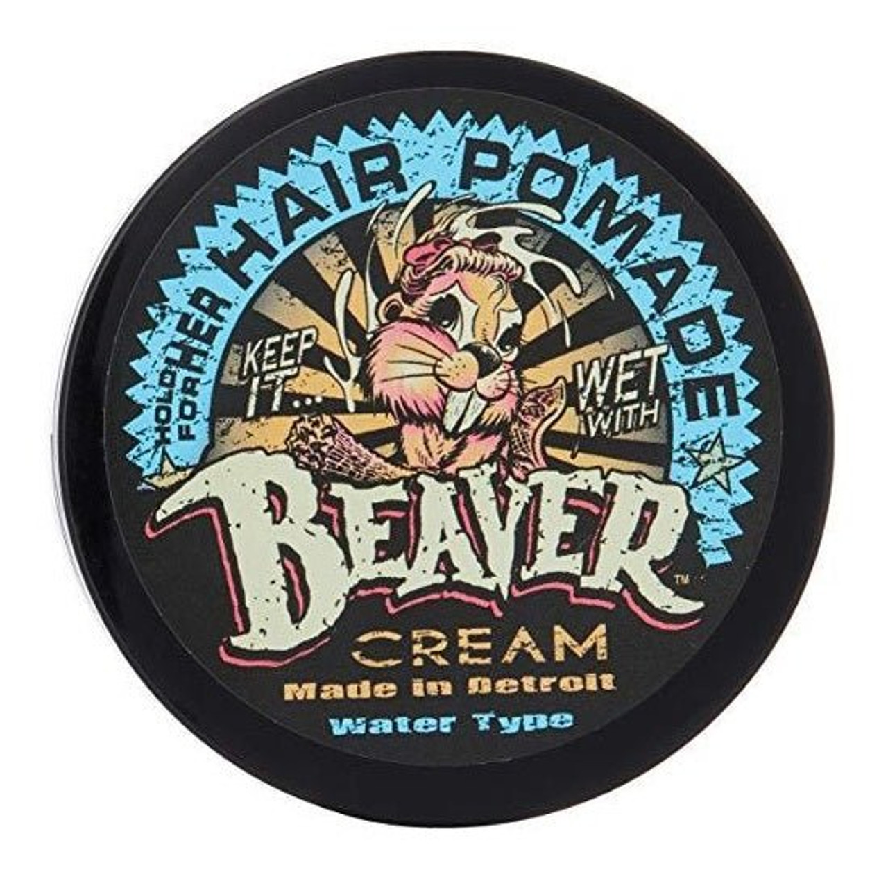 cock-grease-beaver-cream-water-type-hair-styling-pomade-shine-finish-light-to-medium-hold-100-g-1761118303 Cock Grease, Beaver Cream Water Type, Hair Styling Pomade, Shine Finish, Light To Medium Hold, 110 g – Image 1