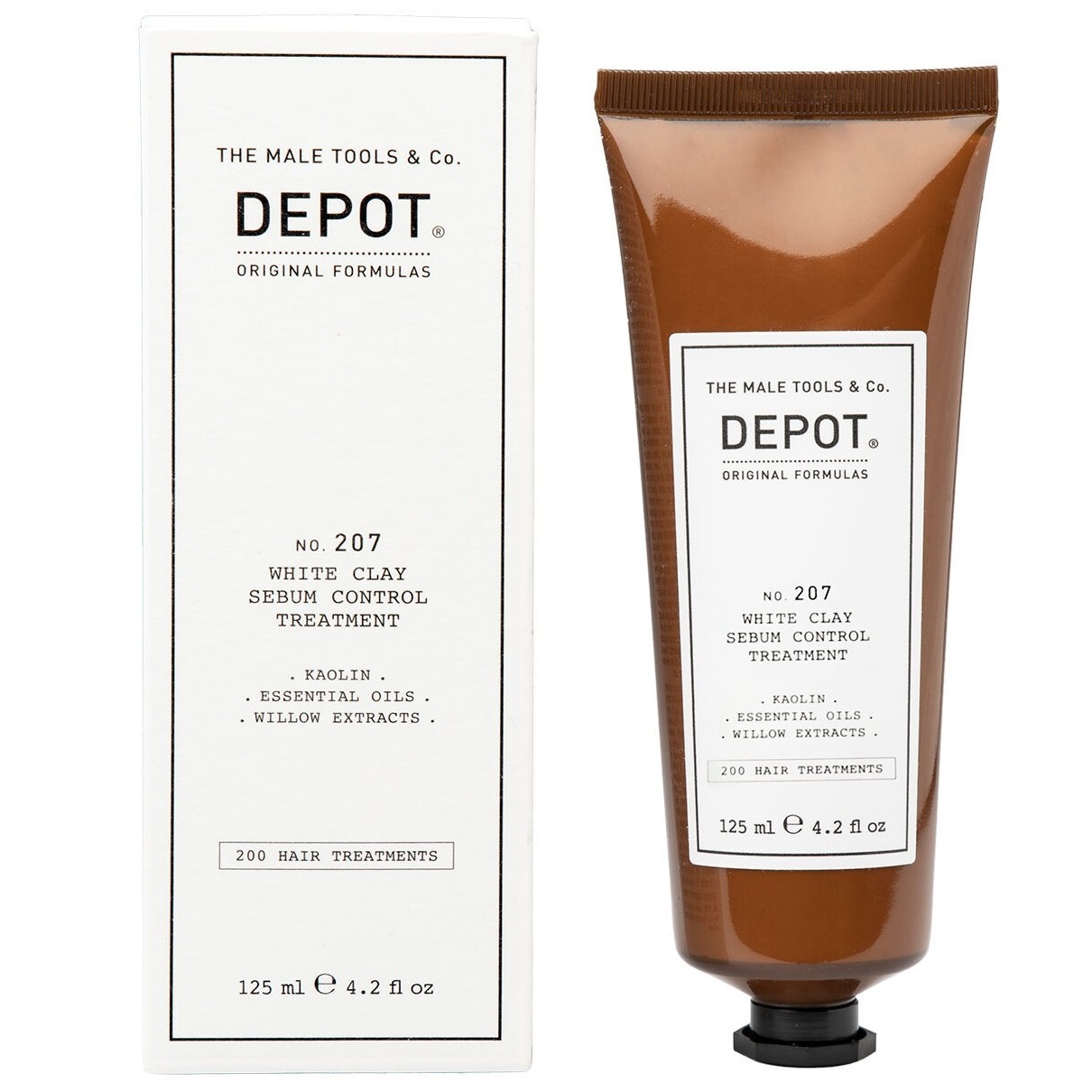 depot-200-hair-treatments-glycerin-hair-scalp-treatment-lotion-for-regulation-of-excessive-sebum-125-ml-0-8032274086963-1670587708-1 Depot, 200 Hair Treatments No. 207, Kaolin, Scalp Treatment Cream Mask, For Regulation Of Excessive Sebum, 125 ml – Image 1