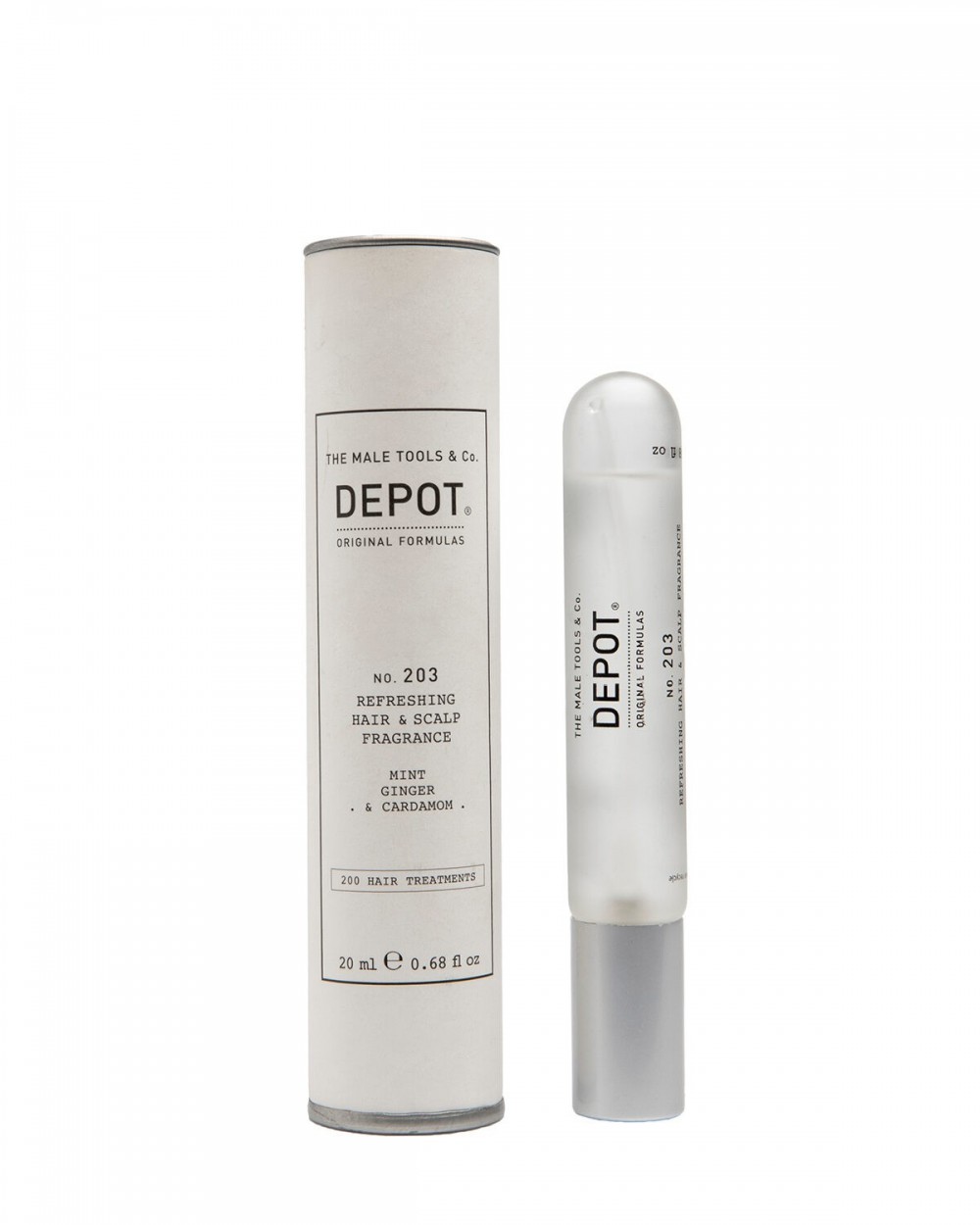depot-200-hair-treatments-no-203-hair-perfume-for-men-20-ml-0-8032274086918-1671214851 Depot, 200 Hair Treatments No. 203, Hair Scented Mist, For Men, Mint, Ginger & Cardamom, 20 ml – Image 1
