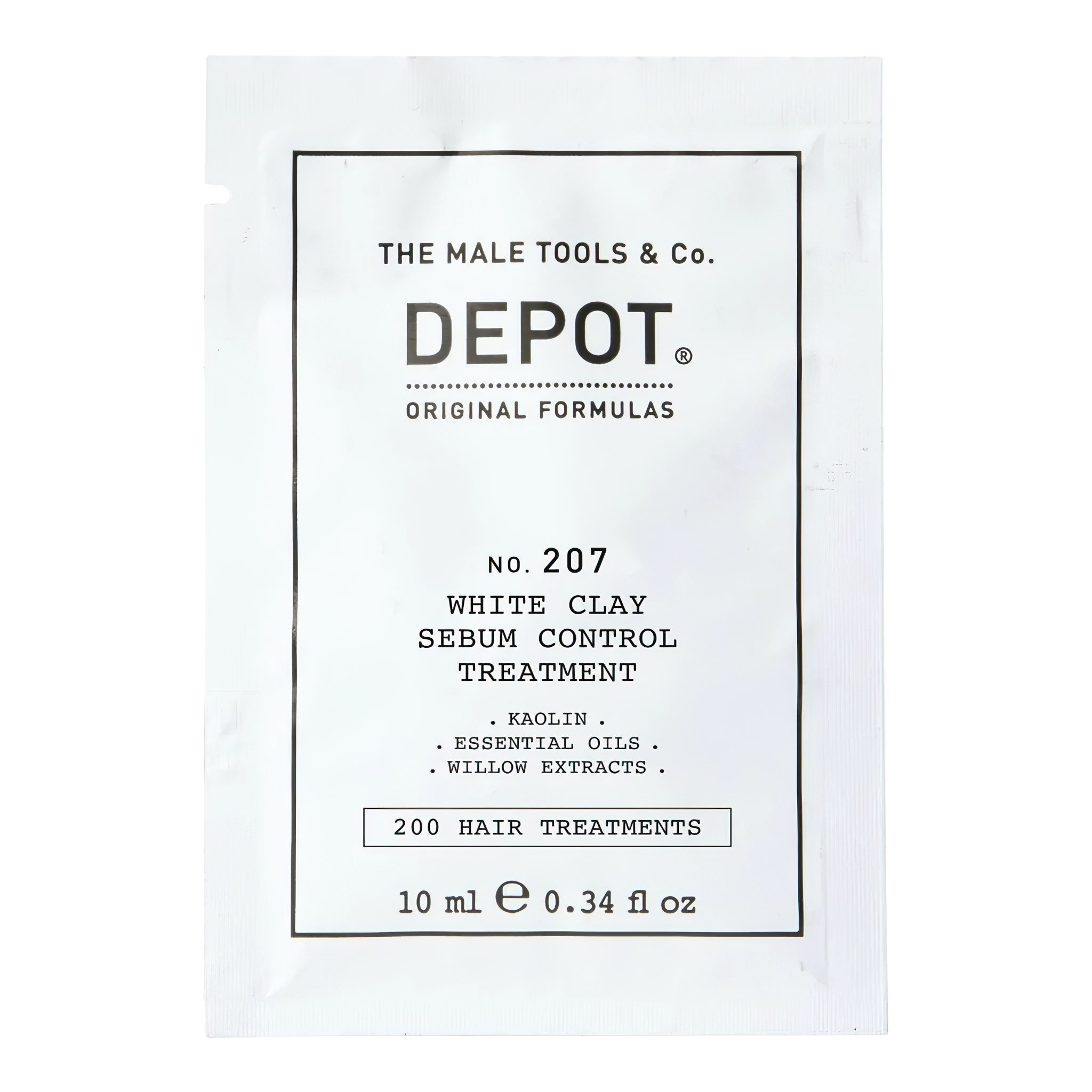 depot-200-hair-treatments-no-207-kaolin-hair-scalp-treatment-lotion-for-regulation-of-excessive-sebum-10-ml-1670877683 Depot, 200 Hair Treatments No. 207, Kaolin, Scalp Treatment Cream Mask, For Regulation Of Excessive Sebum, 10 ml – Image 1