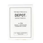 Set, Depot, 500 Beard & Mustache Specifics No. 504, Beard & Moustache Cleansing Wipes, 12 pcs