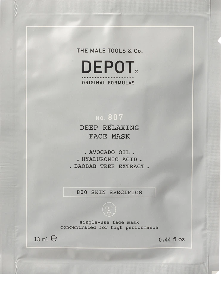 depot-800-skin-specifics-no-807-hyaluronic-acid-nutri-soothing-sheet-mask-for-face-13-ml-1748519389 Depot, 800 Skin Specifics No. 807, Hyaluronic Acid, Nutri-Soothing, Sheet Mask, For Face, 13 ml – Image 1