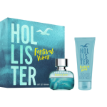 Festival Vibes Set Hollister: Festival Vibes, Shower Gel & Shampoo 2-In-1, 100 ml + Festival Vibes, Eau De Toilette, For Men, 50 ml