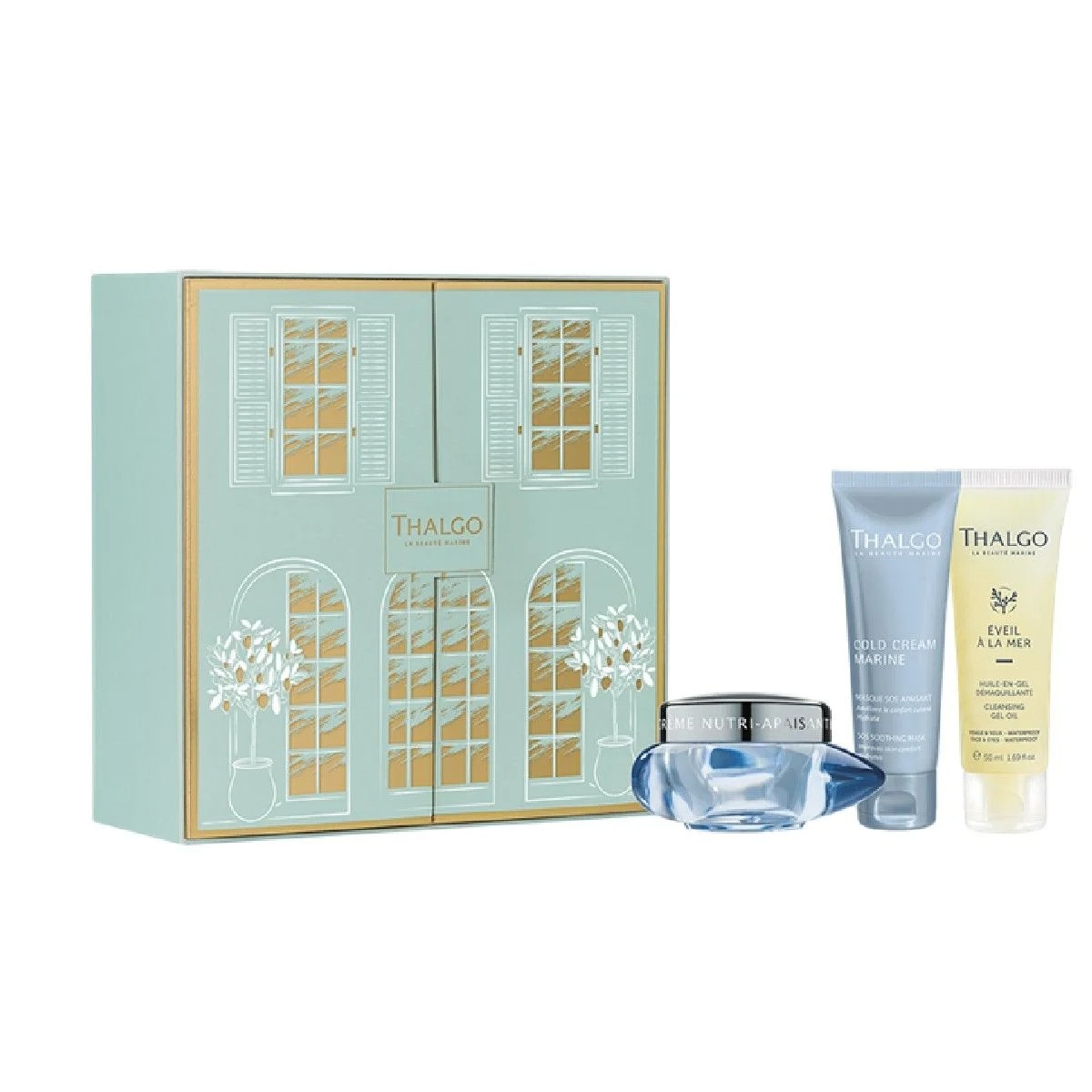 gift-box-set-thalgo-eveil-a-la-mer-cleanser-cleansing-gel-for-face-50-ml-cold-cream-marine-soothing-cream-for-face-50-ml-cold-cream-marine-sos-soothing-cream-mask-for-face-50-ml-1680625058-1 Gift Box Set Thalgo: Eveil à la Mer, Cleanser, Cleansing Gel, For Face, 50 ml + Cold Cream Marine, Soothing, Cream, For Face, 50 ml + Cold Cream Marine Sos, Soothing, Cream Mask, For Face, 50 ml – Image 1
