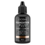 Gosh — Foundation Plus+ — Cover & Conceal — fond de teint liquide — 010 — Tan — SPF15 — 30 ml