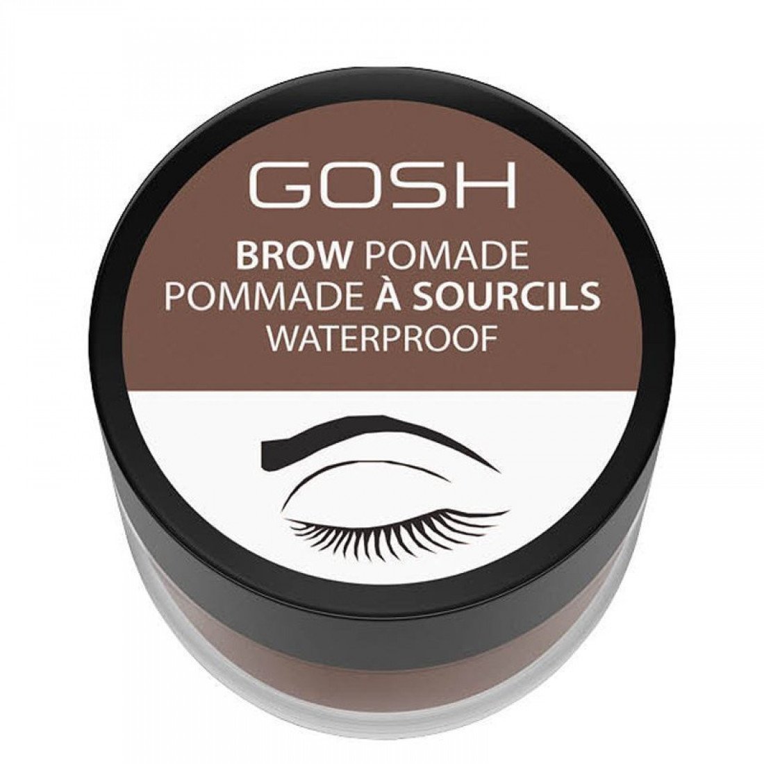 gosh-gosh-eyebrow-cream-liner-002-greybrown-4-ml-1671181926 Gosh, Gosh, Waterproof, Eyebrow Pomade, 002, Greybrown, 4 ml – Image 1