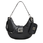 Guess, Brightside, Polyurethane, Textile Bag, Mini, Black, For Women