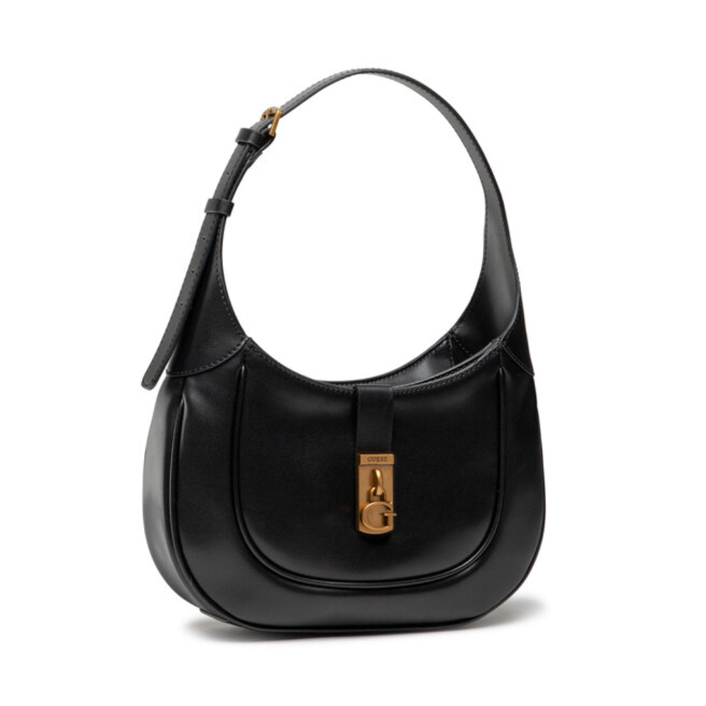 guess-maimie-hobo-synthetic-leather-bag-black-hwvb84-for-women-29-x-17-5-x-7-cm-1677128957 Guess, Maimie Hobo, Synthetic Leather, Textile Bag, Black, HWVB84, For Women, 29 x 17.5 x 7 cm – Image 1