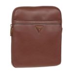 Guess, Scala, Synthetic Leather, Textile Bag, Brown, HMSCALP2223BRO, For Men, 20 x 22.5 x 2.5 cm