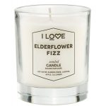 I Love, Elderflower Fizz, Raspberry, Scented Candle, 160 g