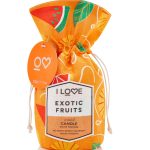 I Love, Exotic Fruits, Mango, Grapefruit, Mango, Pineapple, Scented Candle, 160 g