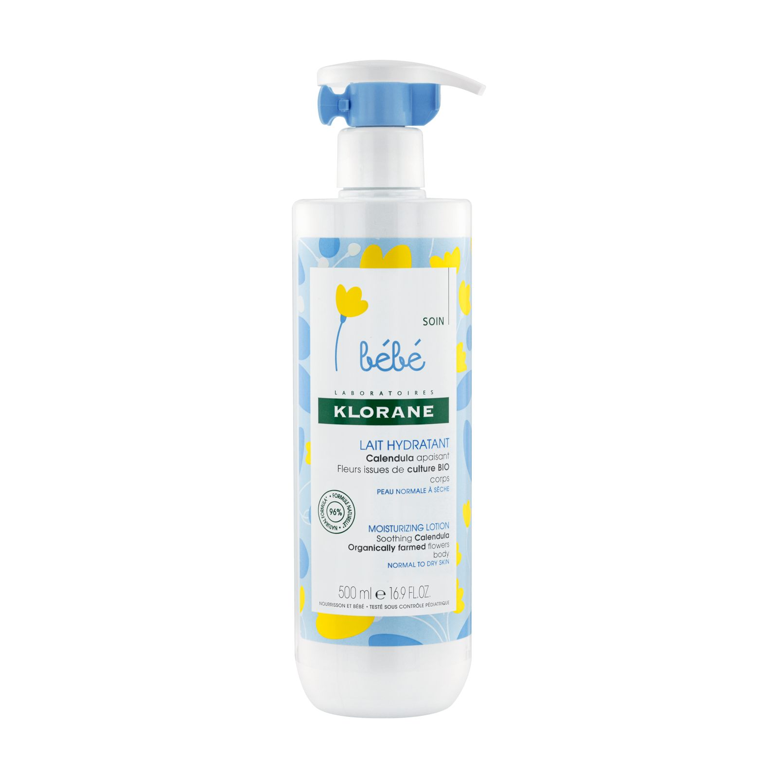 klorane-calendula-calendula-flower-deep-moisturizing-after-cleansing-body-lotion-500-ml-1769679004 Klorane, Baby, Calendula, Moisturising, Body Milk, 500 ml – Image 1