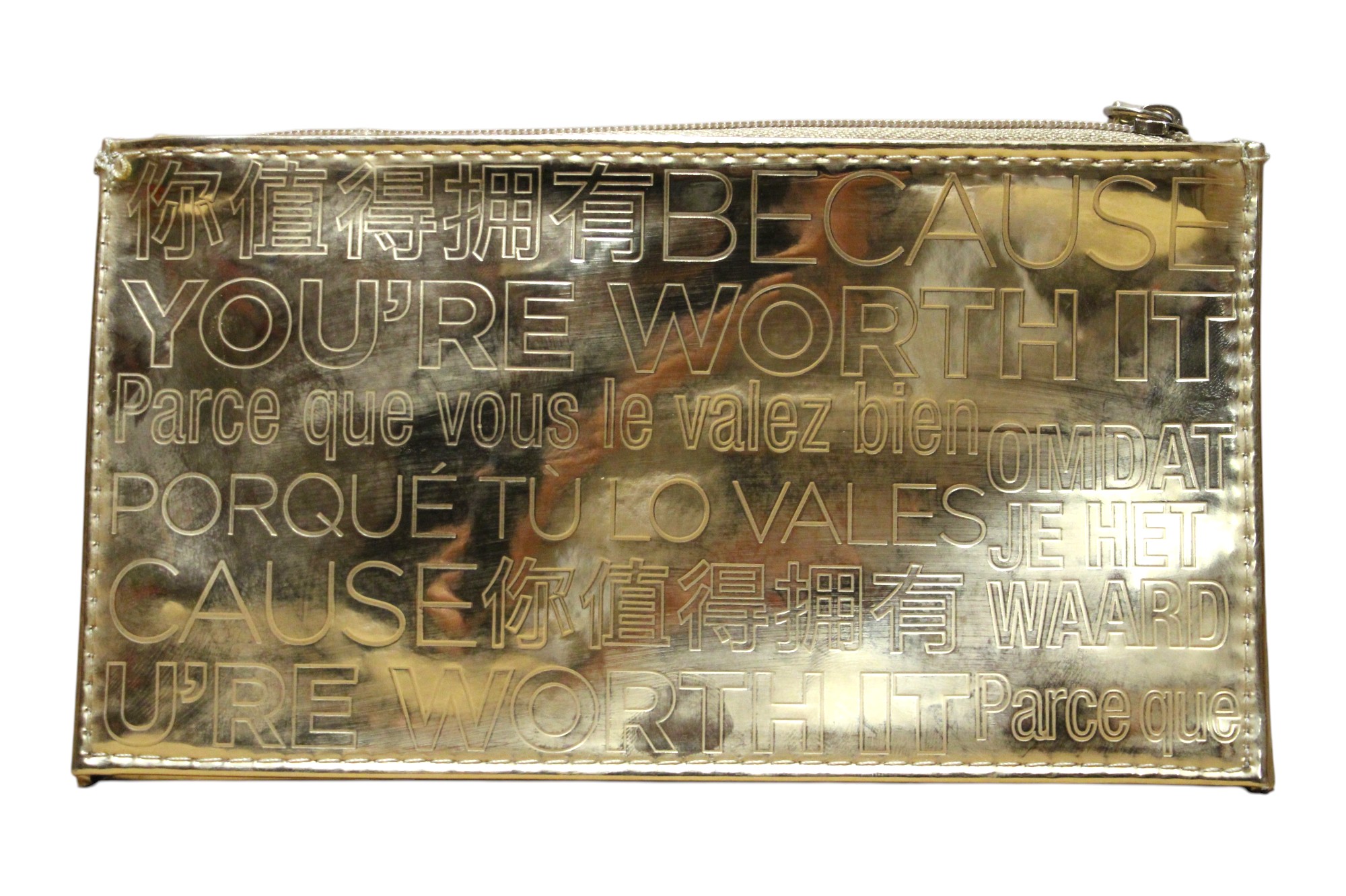 l-oreal-paris-l-oreal-paris-gwp-textile-pouch-golden-1781679096 L'Oreal Paris, L'Oreal Paris, GWP Textile Pouch, Golden – Image 1