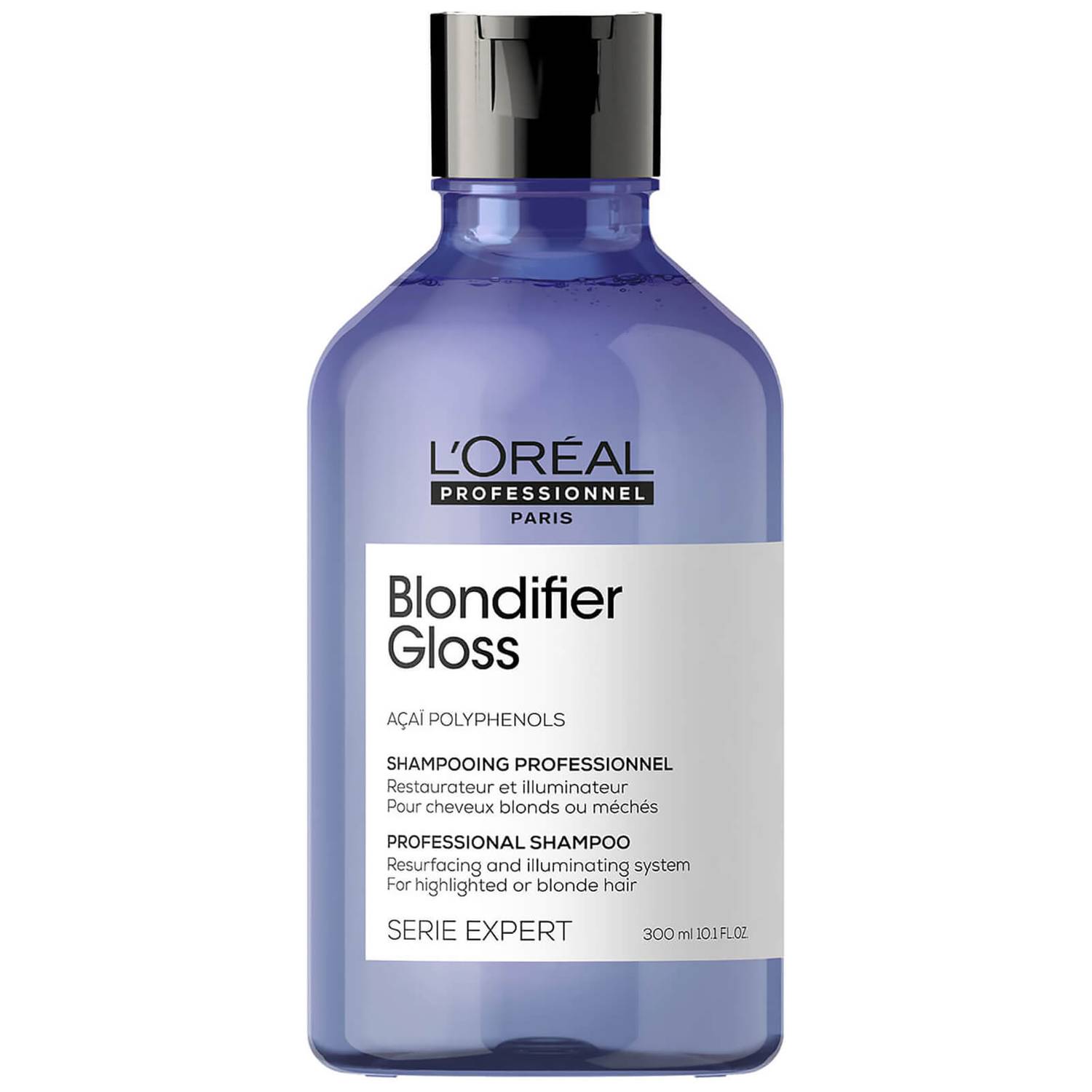 l-oreal-professionnel-blondifier-gloss-hair-shampoo-for-colour-protection-300-ml-0-3474636974375-1671389865 L'Oreal Professionnel, Serie Expert Blondifier Gloss, Acai Polyphenols, Hair Shampoo, Resurfacing And Illuminating, 300 ml – Image 1