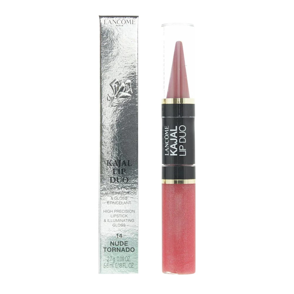 lancome-lip-kajal-duo-duo-liquid-lipstick-14-nude-tornado-2-7-g-1757064405 Set Duo, Lancome, Lip Kajal Duo, Cream Lipstick & Lip Gloss, 14, Nude Tornado, 2.7 g – Image 1