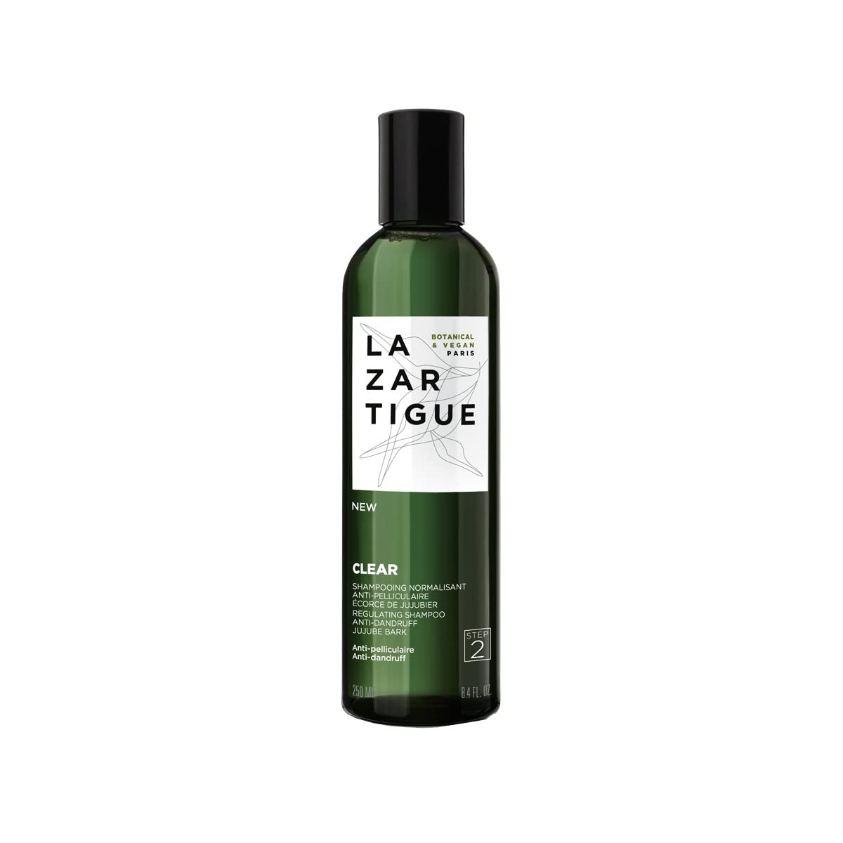 lazartigue-clear-vegan-hair-shampoo-anti-dandruff-250-ml-1692178035 Lazartigue, Clear, Vegan, Hair Shampoo, Anti-Dandruff, 250 ml – Image 1