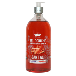 Les Petites Bains de Provence, Santal, Shower Gel, For Body, Face & Hair, For Sensitive Skin, 1000 ml