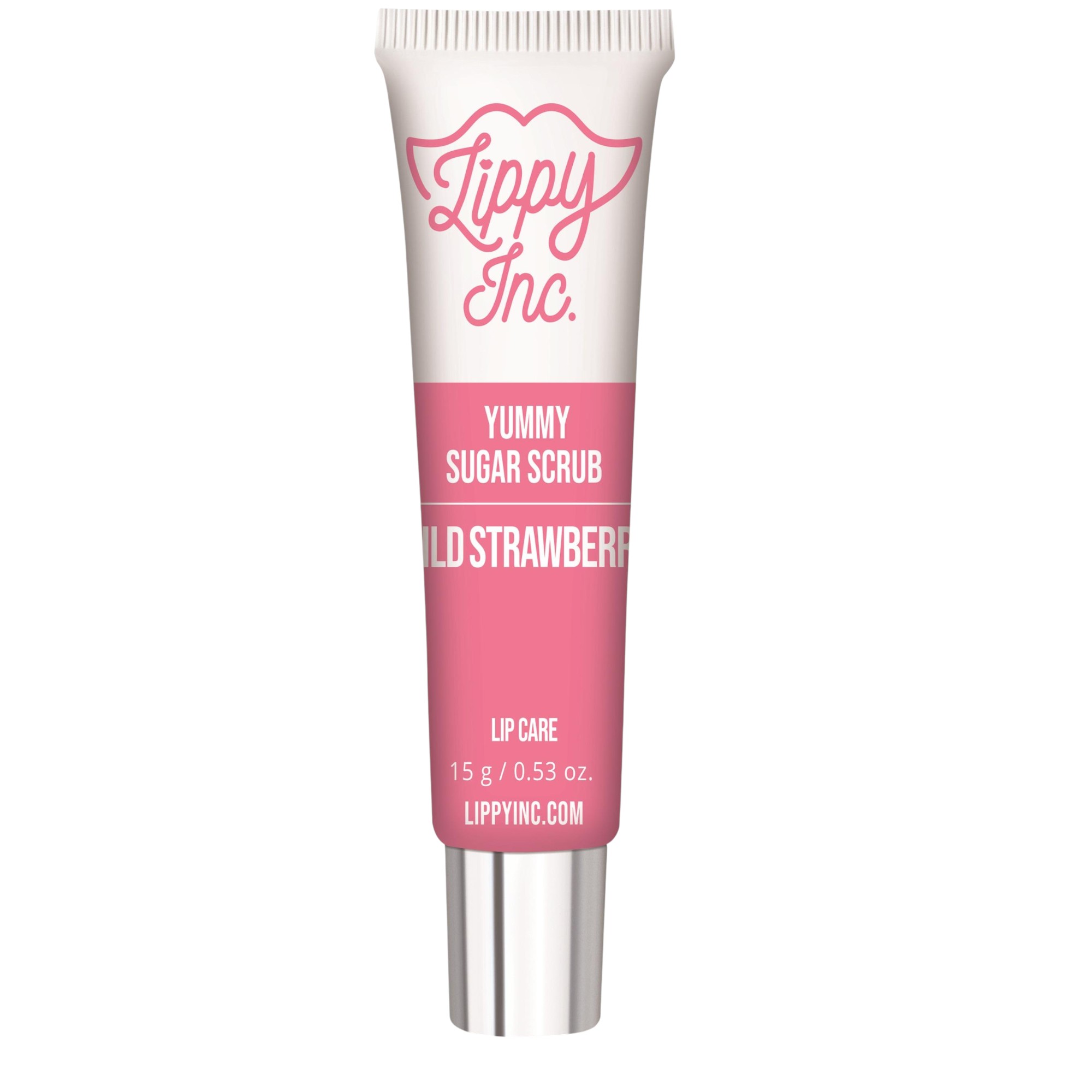 lippy-inc-yummy-sugar-lip-scrub-strawberry-15-g-1761118833 Lippy Inc., Yummy Sugar, Lip Scrub, Strawberry, 15 g – Image 1