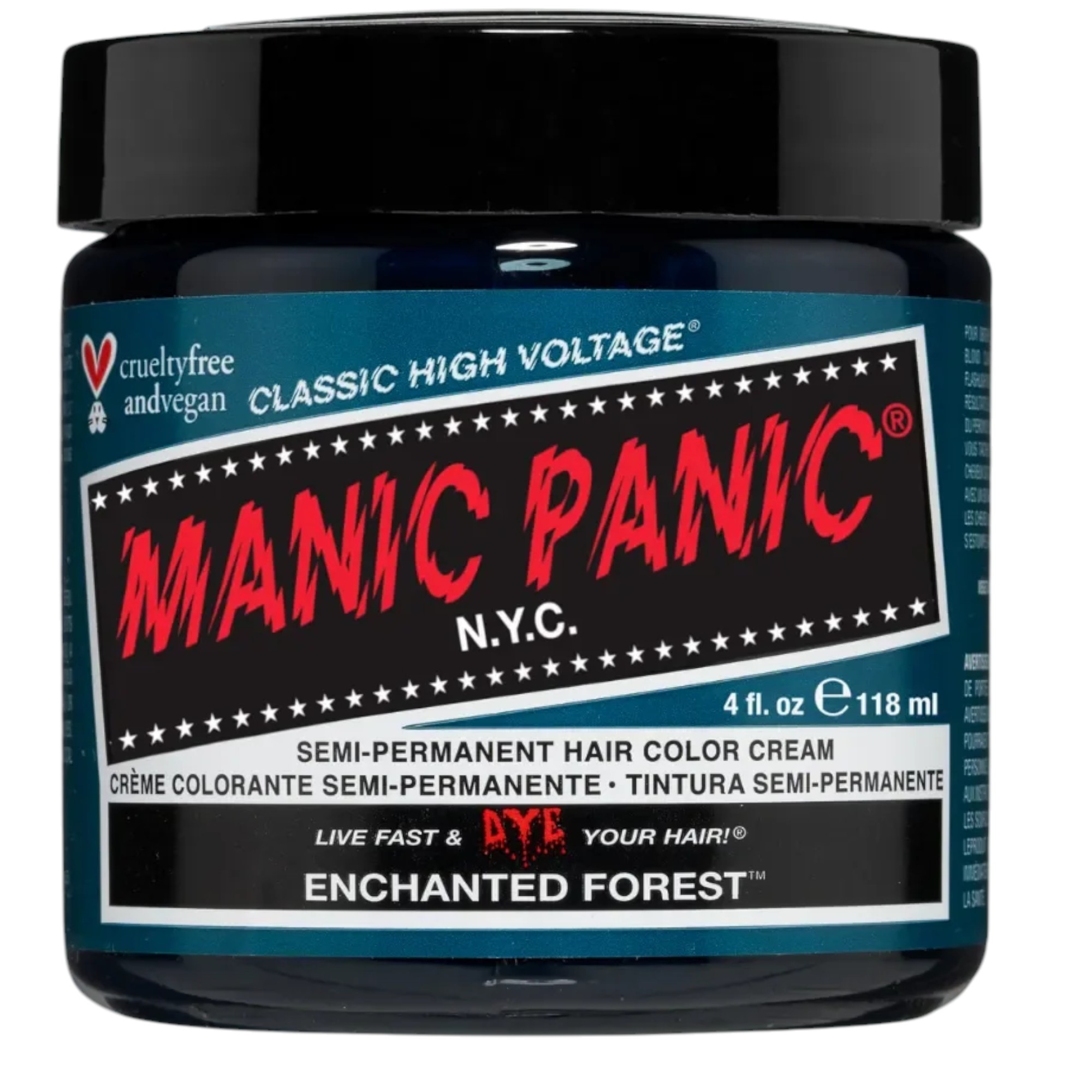 manic-panic-classic-high-voltage-enchanted-forest-semi-permanent-hair-dye-118-ml-1761126790 Manic Panic, Classic High Voltage Enchanted Forest, Semi-Permanent Hair Dye, 118 ml – Image 1