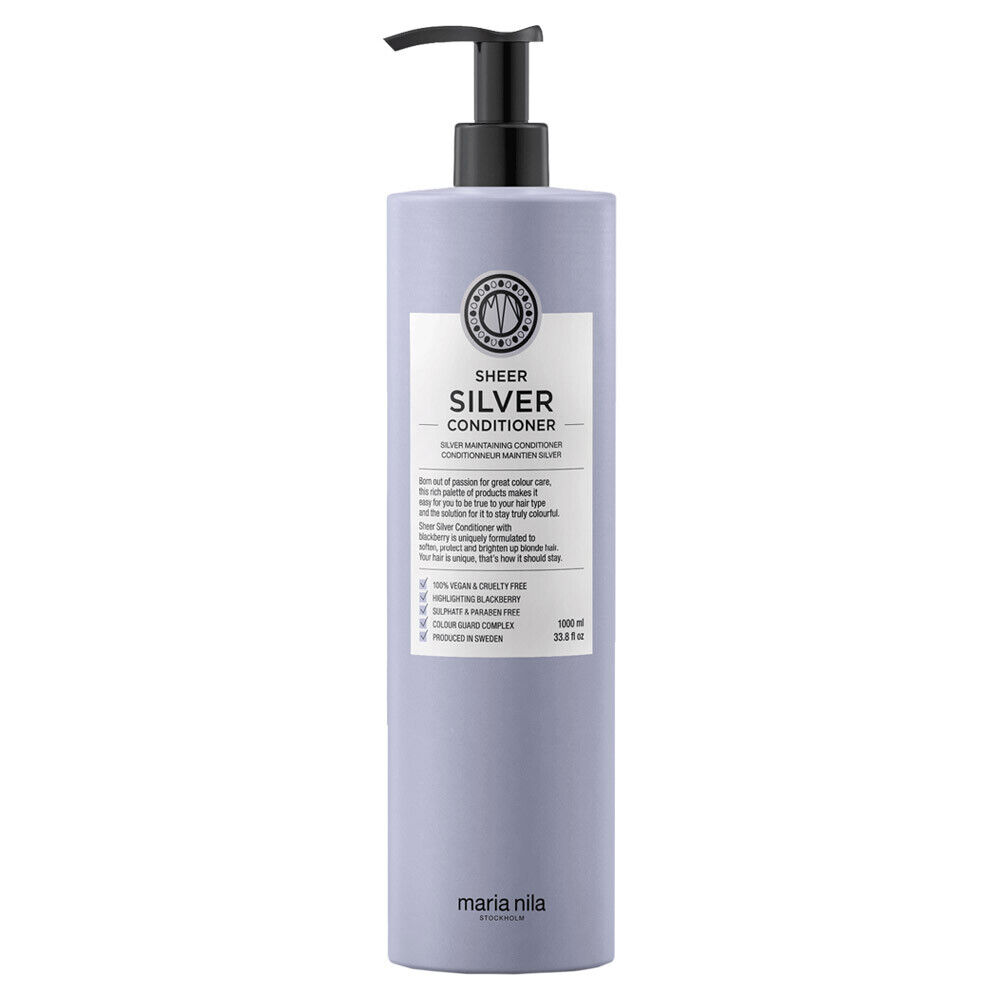 maria-nila-sheer-silver-paraben-free-hair-conditioner-moisturizing-1000-ml-1678376188-1 Maria Nila, Sheer Silver, Paraben-Free, Hair Conditioner, Moisturizing, 1000 ml – Image 1