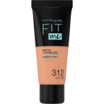 Maybelline — Fit Me mat + Poreless — fond de teint liquide — 312 — Golden — 30 ml