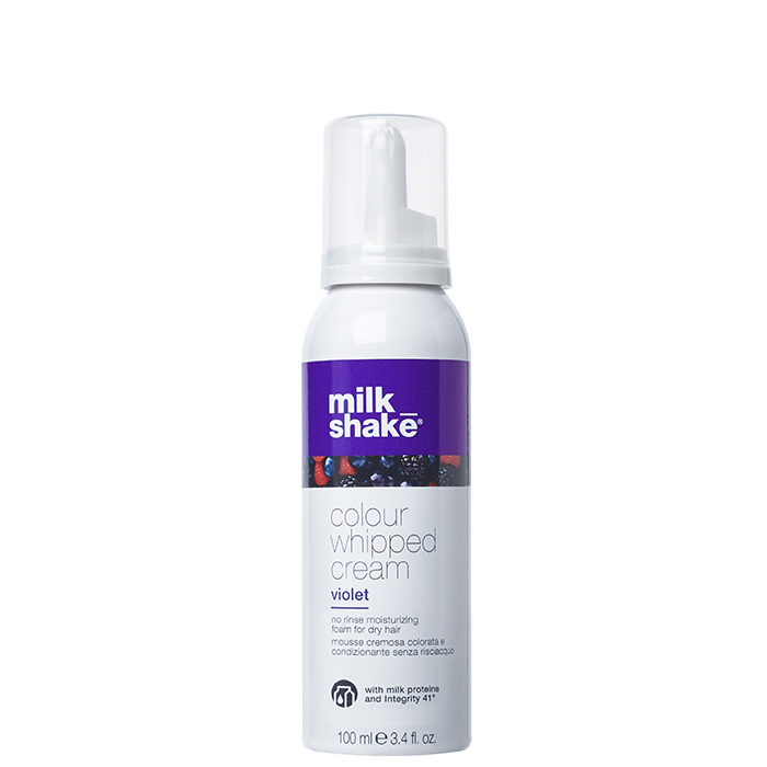 milk-shake-colour-whipped-cream-organic-fruit-extracts-hair-colour-leave-in-mousse-violet-100-ml-0-8032274101888-1675207643 Milk Shake, Colour Whipped Cream, Organic Fruit Extracts, Hair Colour Leave-In Mousse, Violet, 100 ml – Image 1