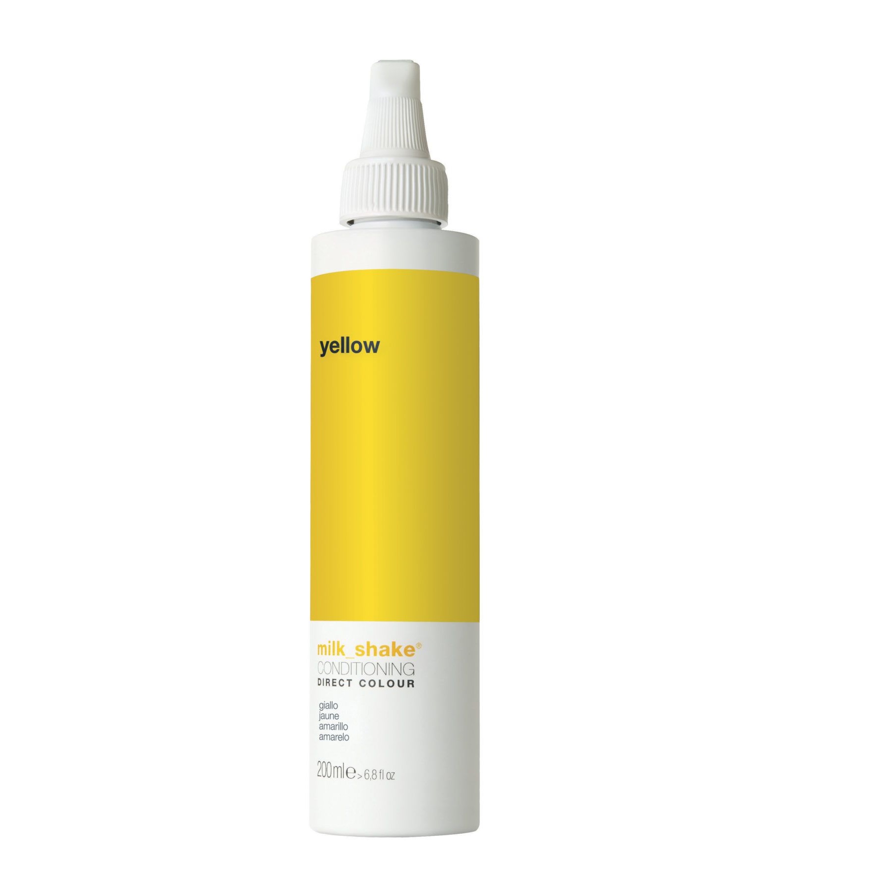 milk-shake-direct-colour-hair-colour-conditioner-eggplant-for-colour-protection-200-ml-0-8032274055617-1672122779 Milk Shake, Direct Colour, Ammonia-Free, Hair Colour Conditioner, Yellow, 200 ml – Image 1