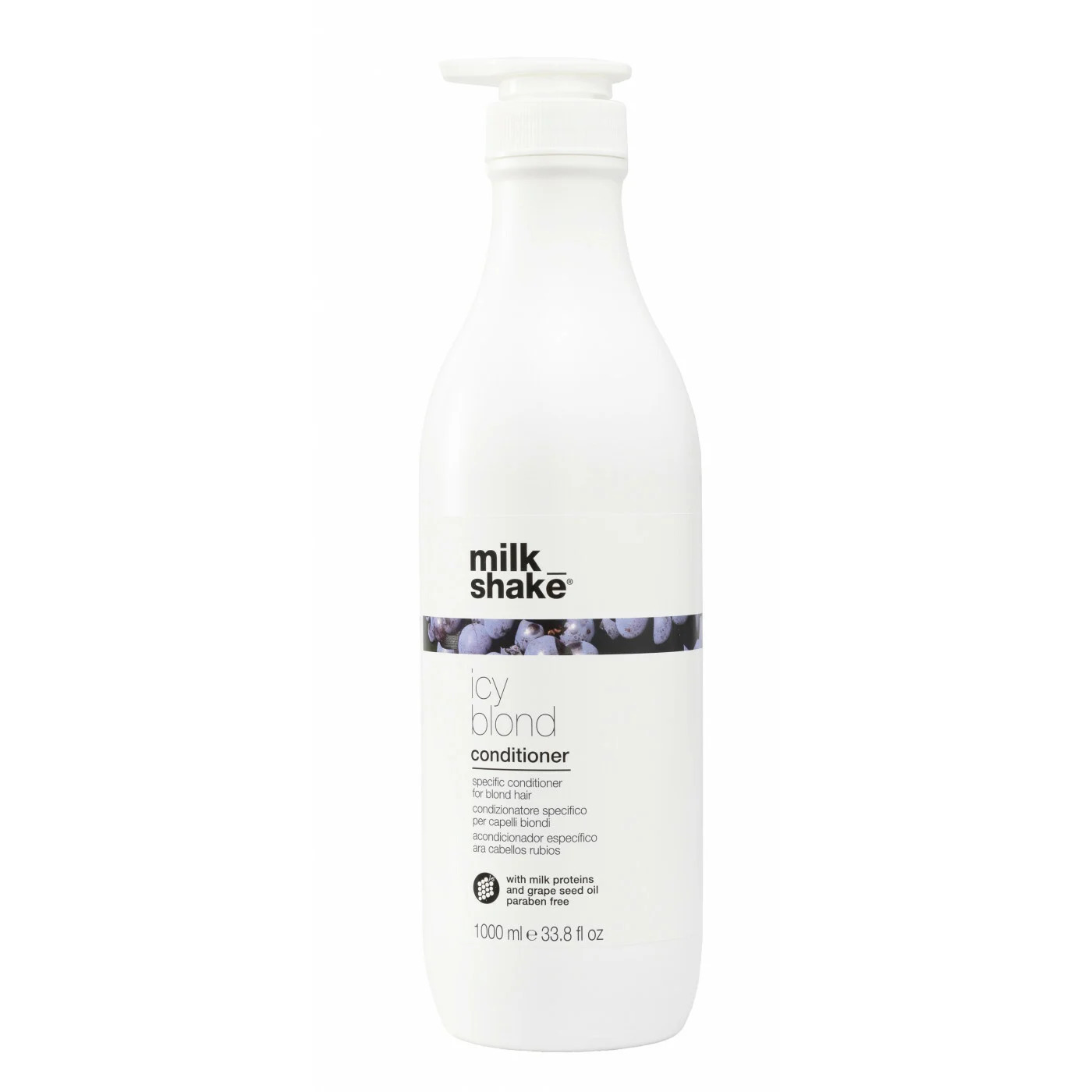 milk-shake-icy-blond-milk-proteins-hair-conditioner-counteracts-yellow-or-orange-tones-1000-ml-1693479425-1 Milk Shake, Icy Blond, Milk Proteins, Hair Conditioner, Counteracts Yellow Or Orange Tones, 1000 ml – Image 1