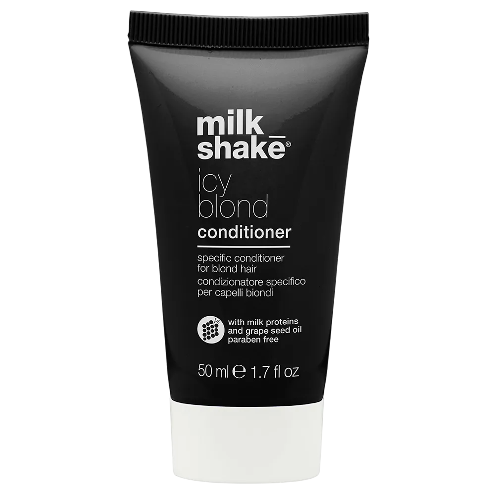 milk-shake-icy-blond-milk-proteins-hair-conditioner-counteracts-yellow-or-orange-tones-50-ml-1764682071 Milk Shake, Icy Blond, Milk Proteins, Hair Conditioner, Counteracts Yellow Or Orange Tones, 50 ml – Image 1