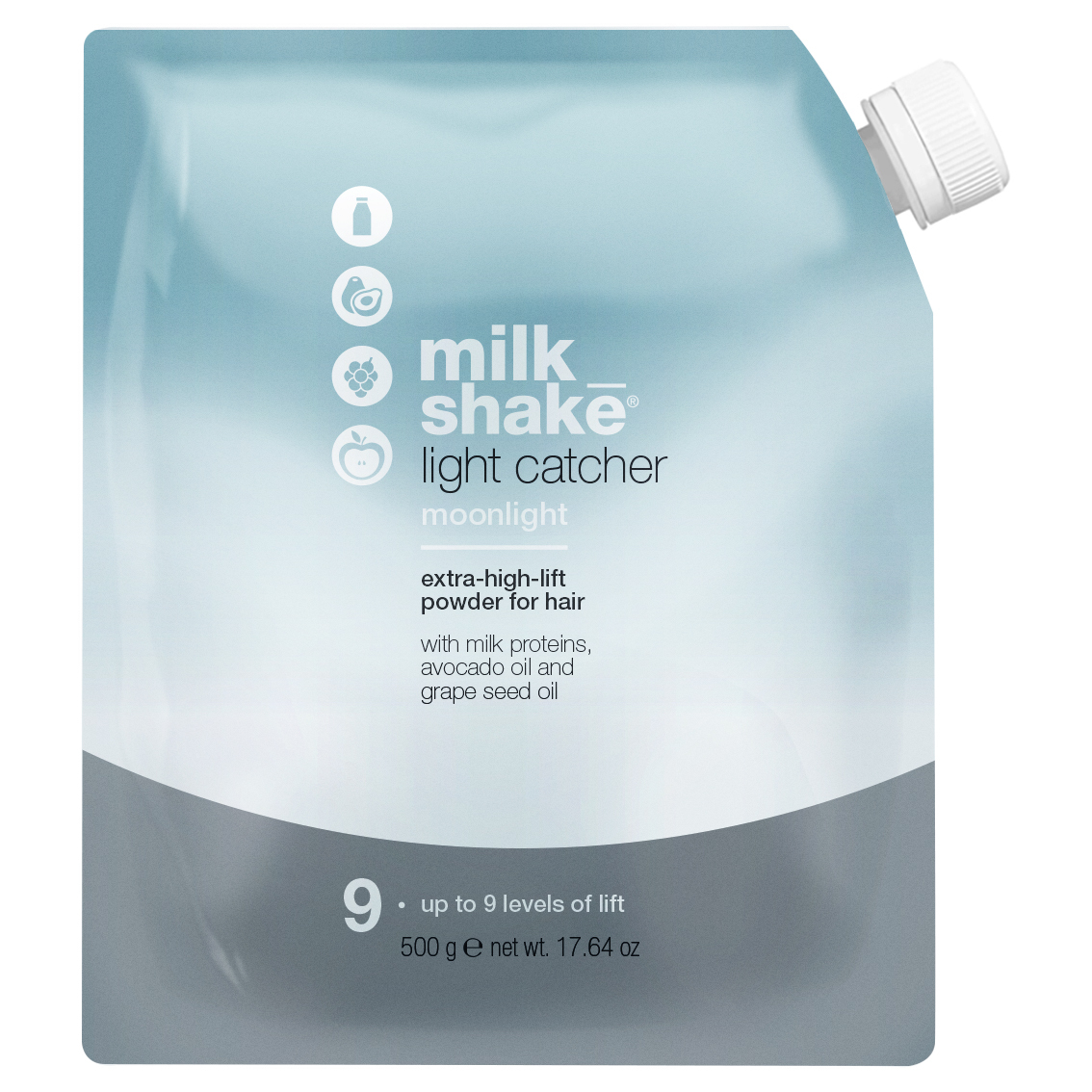 milk-shake-light-catcher-up-to-9-levels-of-lift-hair-oxidant-powder-500-g-1770191591-1 Milk Shake, Light Catcher, Up to 9 Levels of Lift, Hair Oxidant Powder, 500 g – Image 1