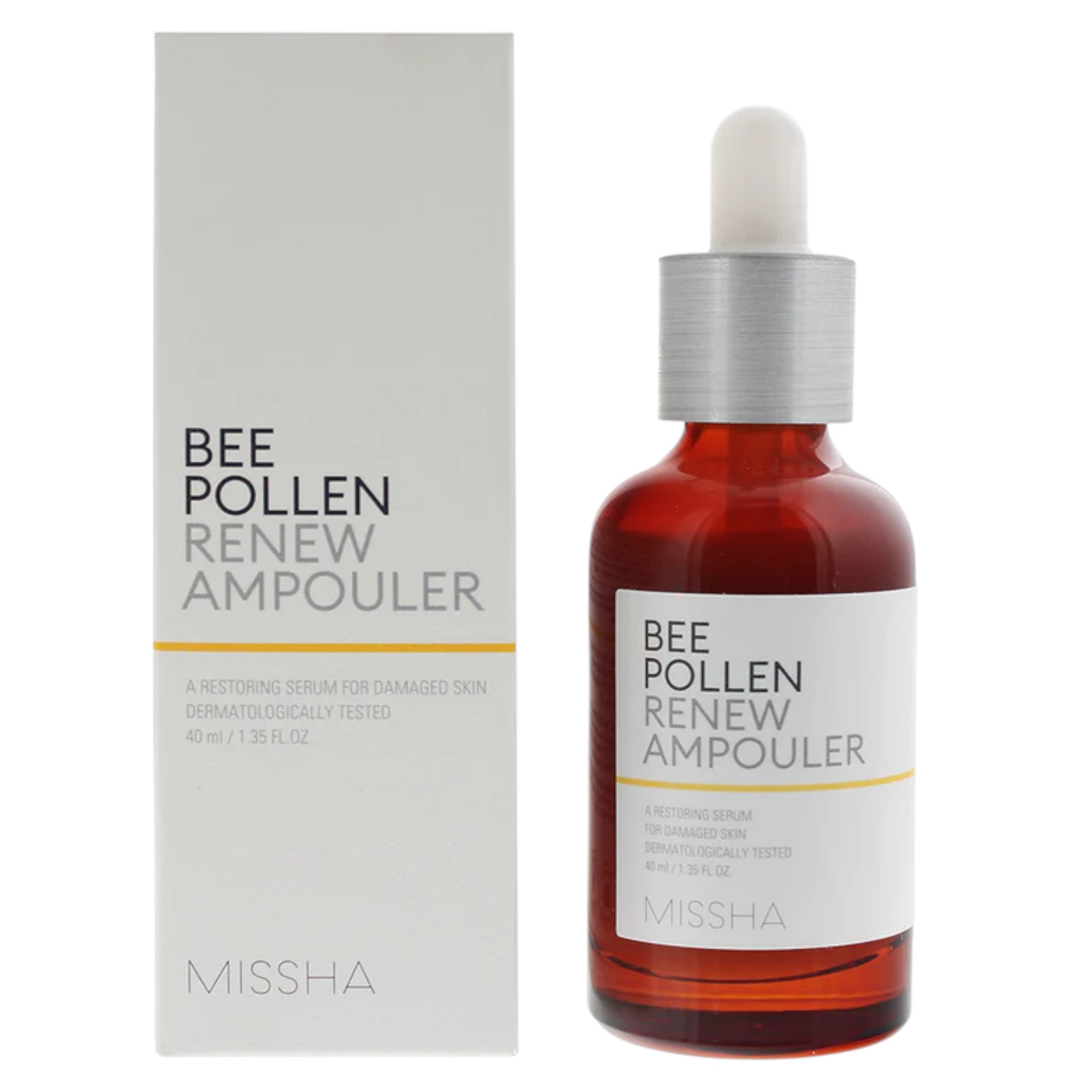 missha-bee-polen-nourishing-restoring-serum-for-face-40-ml-1761137956-1 Missha, Bee Polen, Nourishing & Restoring, Serum, For Face, 40 ml – Image 1