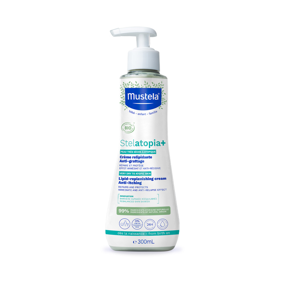 mustela-stelatopia-sunflower-lipid-replenishing-cream-300-ml-1764921729 Mustela, Stelatopia+, Sunflower, Lipid Replenishing, Cream, 300 ml – Image 1