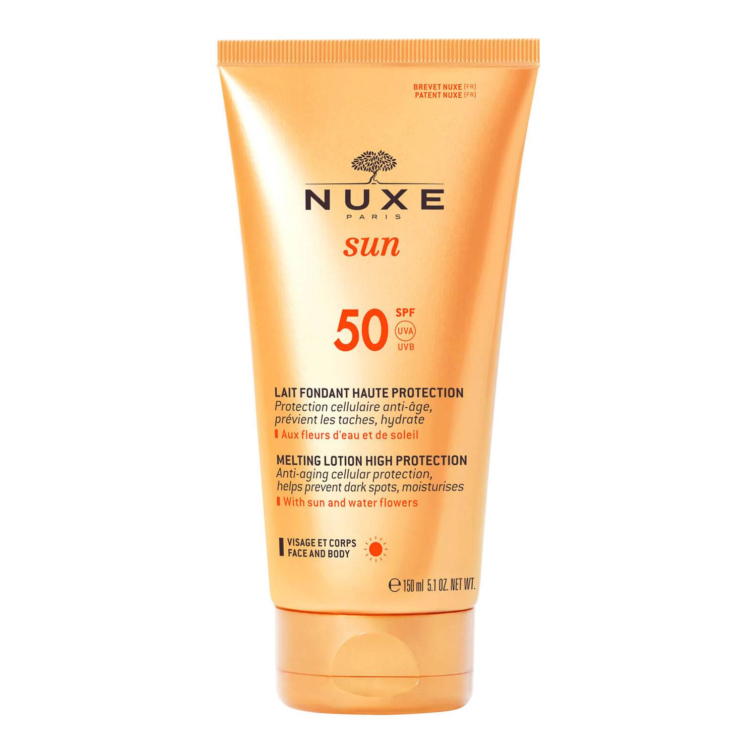 nuxe-sun-melting-sunscreen-lotion-spf-50-150-ml-1674710638 Nuxe, Sun Melting, Sunscreen Lotion, SPF 50, 150 ml – Image 1