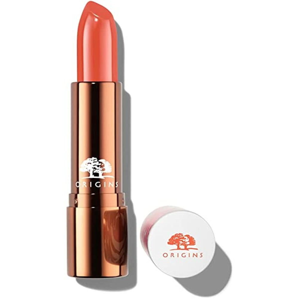 origins-blooming-bold-lipstick-10-hibiscus-haze-3-1-g-1672384833 Origins, Blooming Bold, Cream Lipstick, 10, Hibiscus Haze, 3.1 g – Image 1