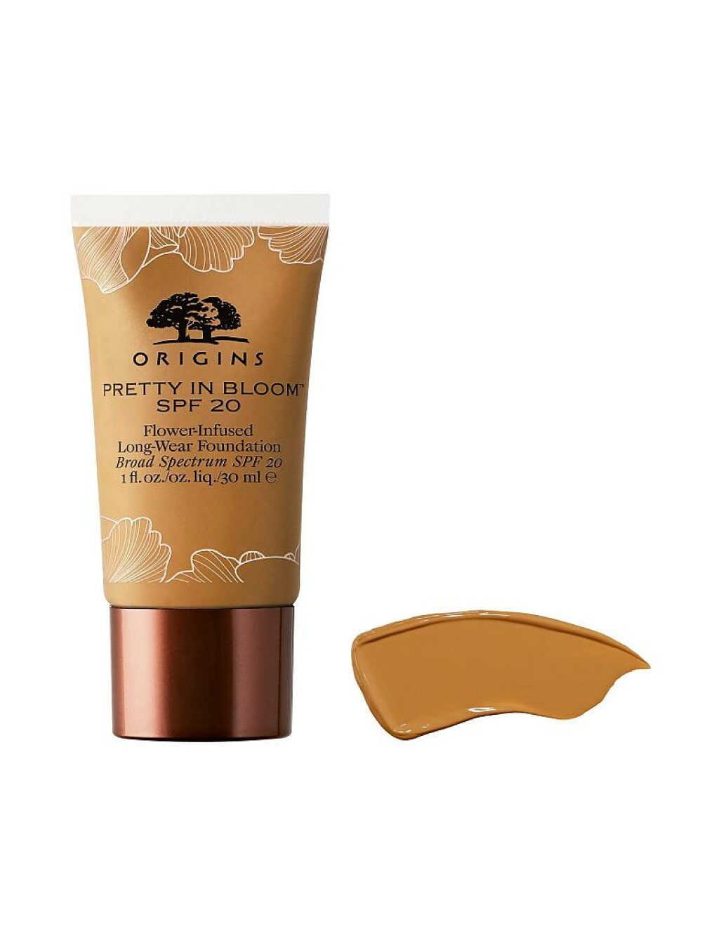 origins-pretty-in-bloom-long-wearing-cream-foundation-nr-530-medium-deep-warm-spf-20-30-ml-1672344958 Origins, Pretty In Bloom, Long Wearing, Cream Foundation, Nr. 530, Medium Deep Warm, SPF 20, 30 ml – Image 1